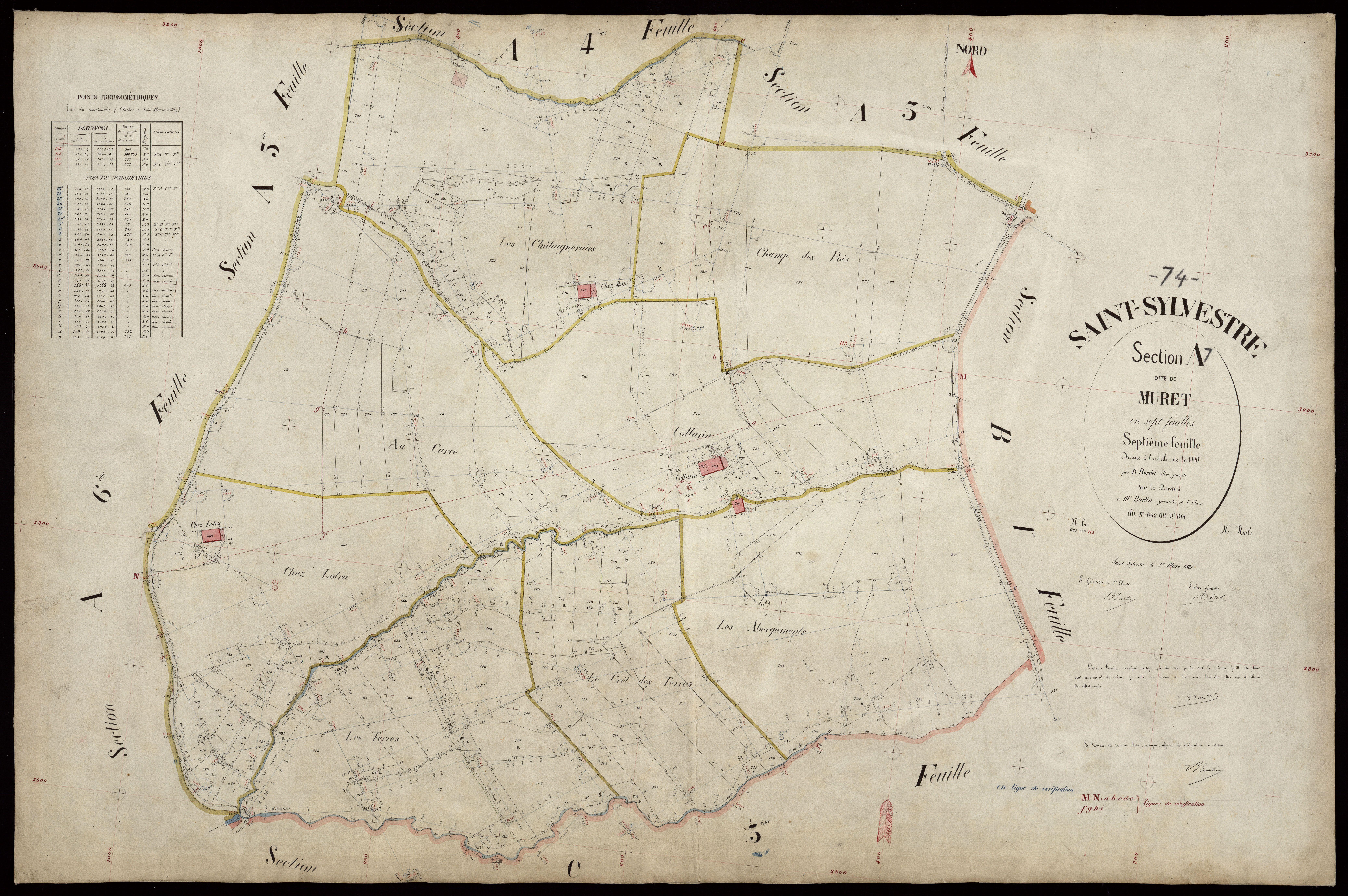 Section B : Le Pissieux - 1887