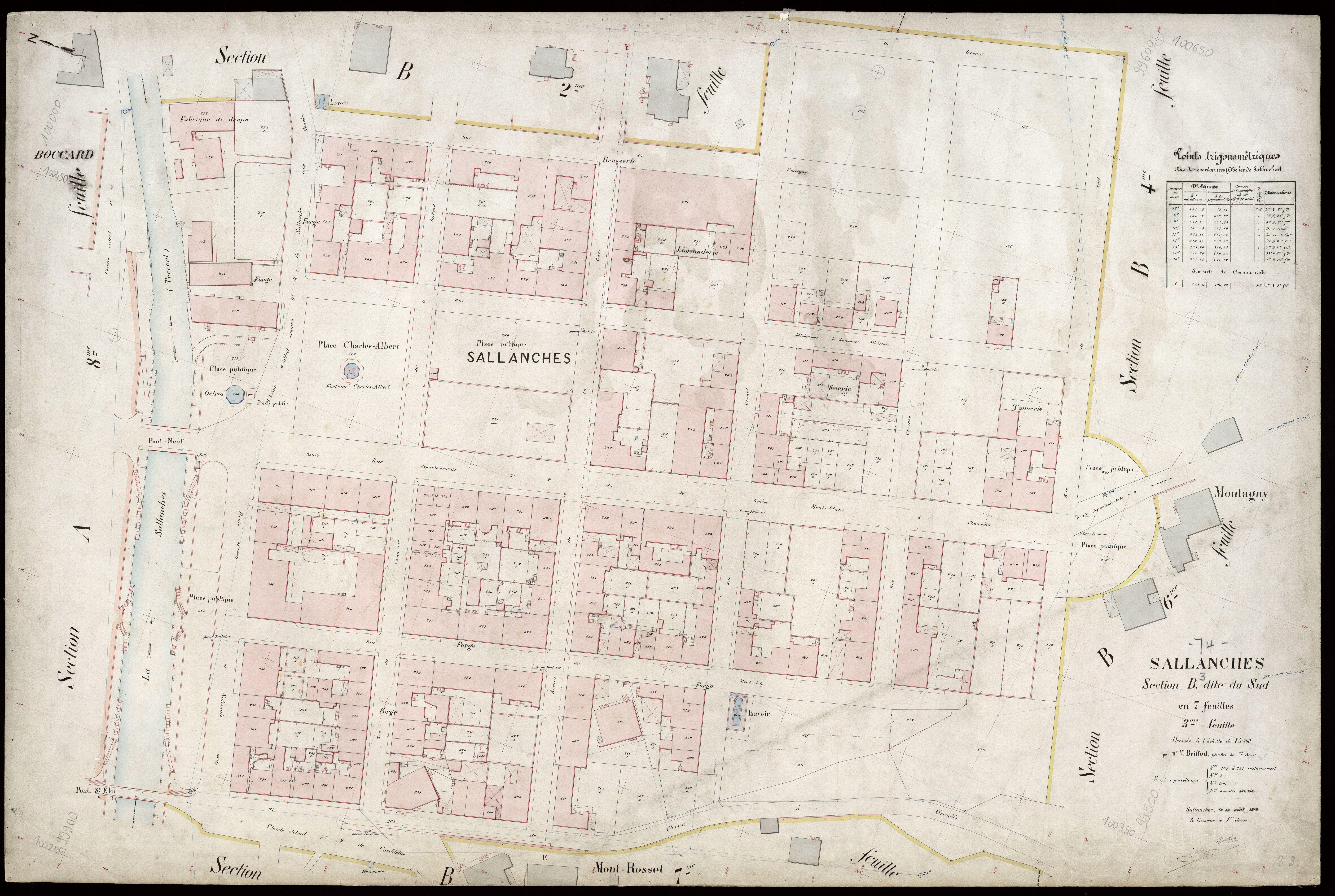 3 P 3 7982 - Feuille n° 4, parcelles n° 432 à 567 - 13 août 1910