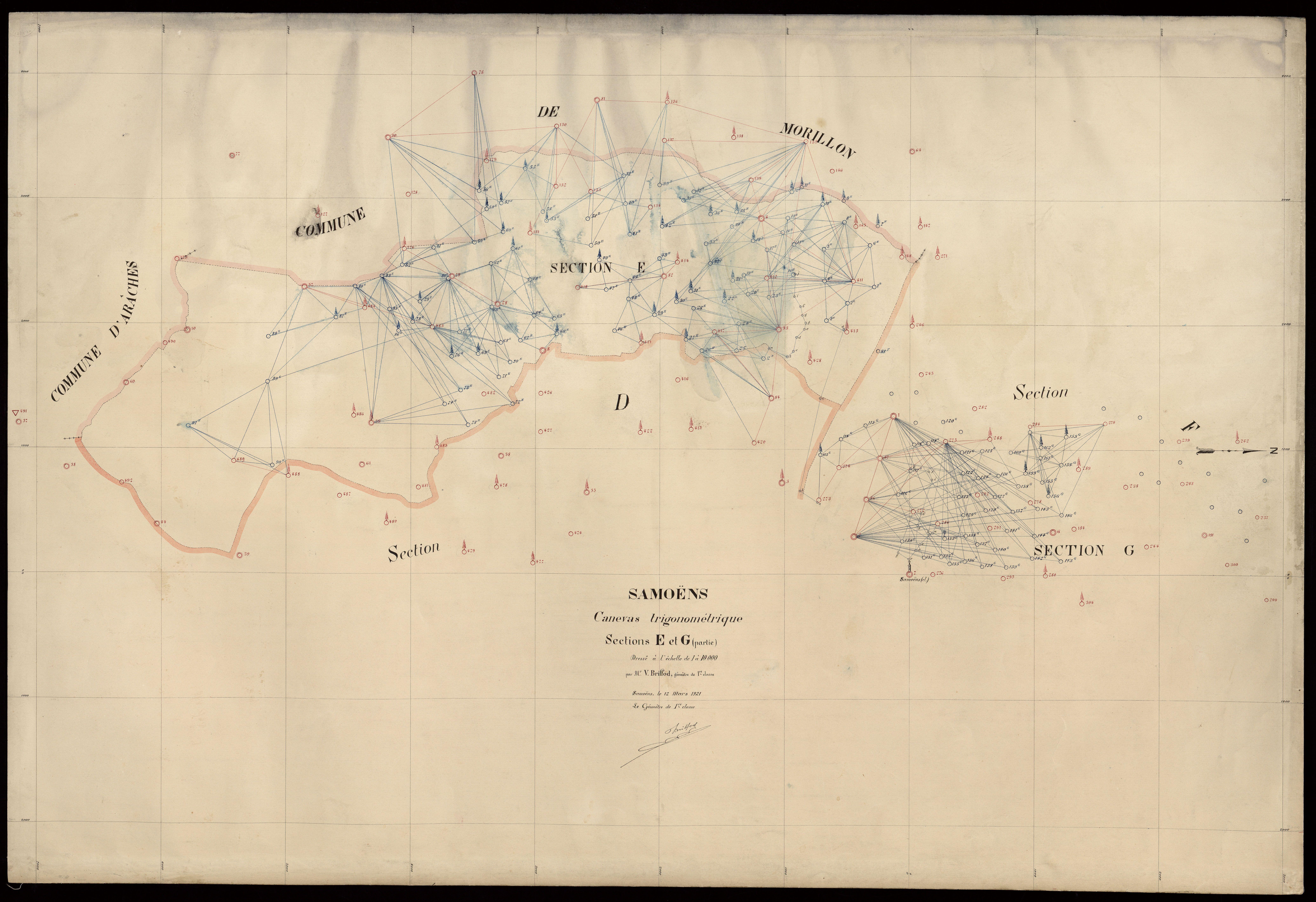 Sections F et G - 1921