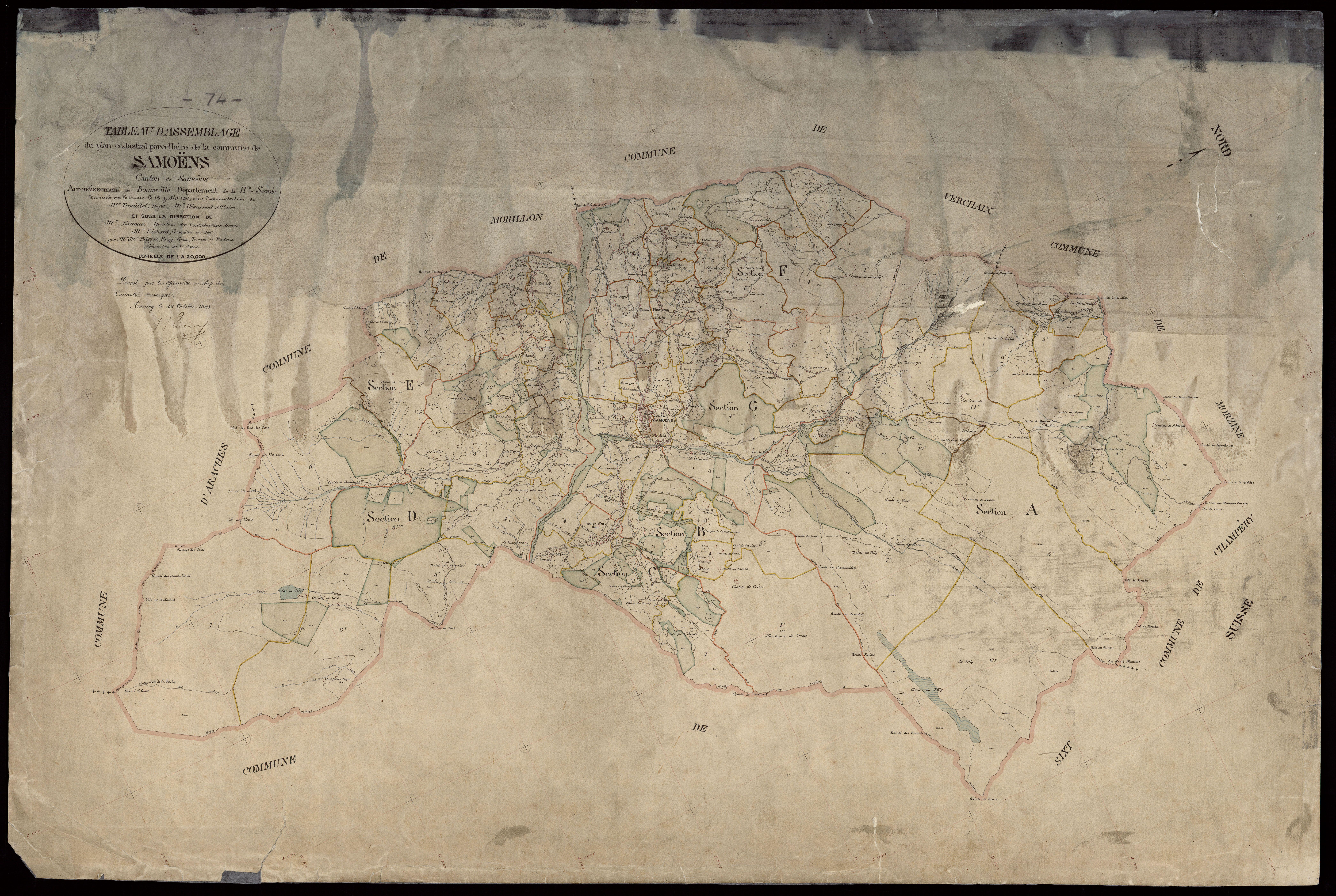 Plan parcellaire - 1921