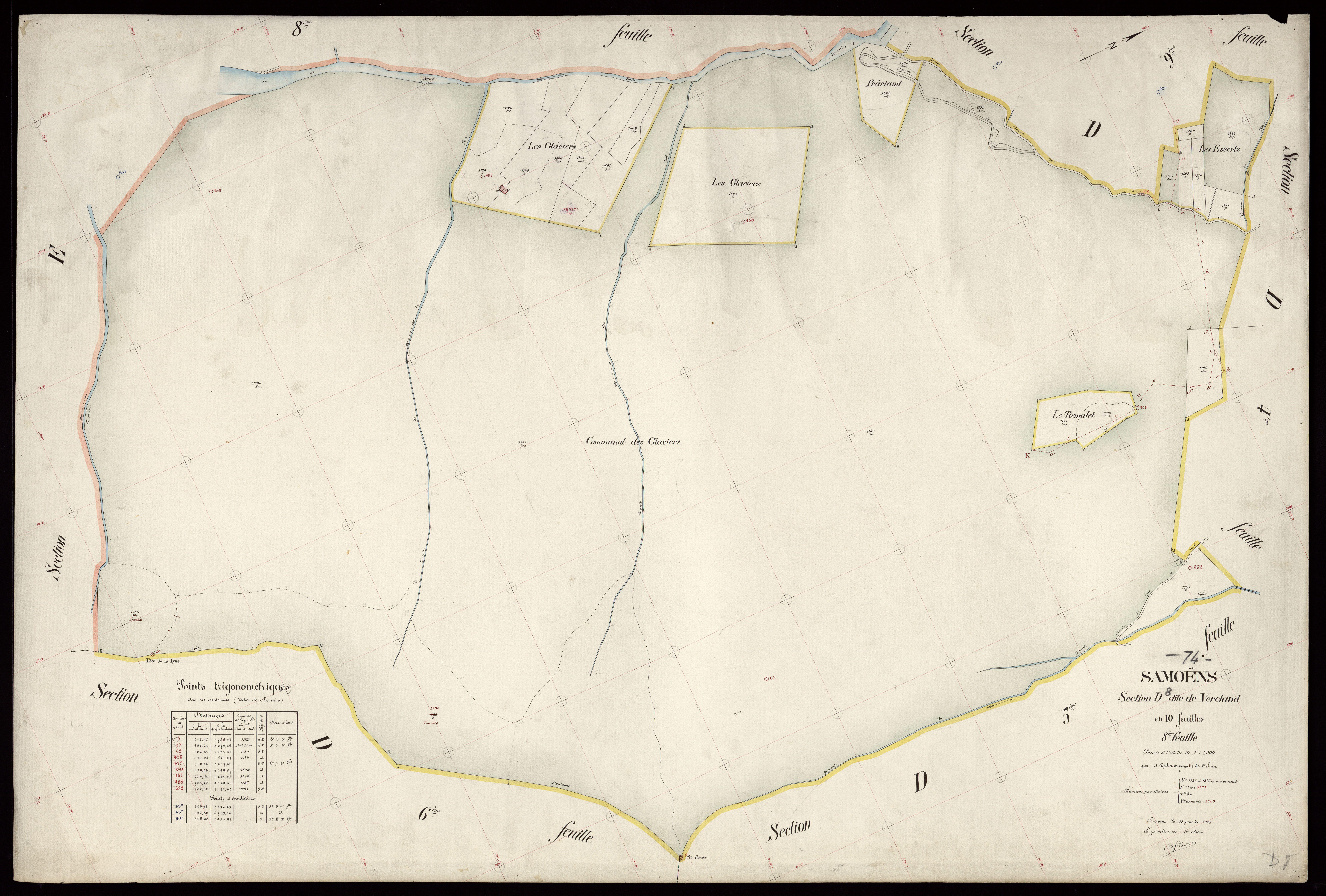 3 P 3 8033 - Feuille n° 9, parcelles n° 1813 à 2461 - 15 janvier 1921