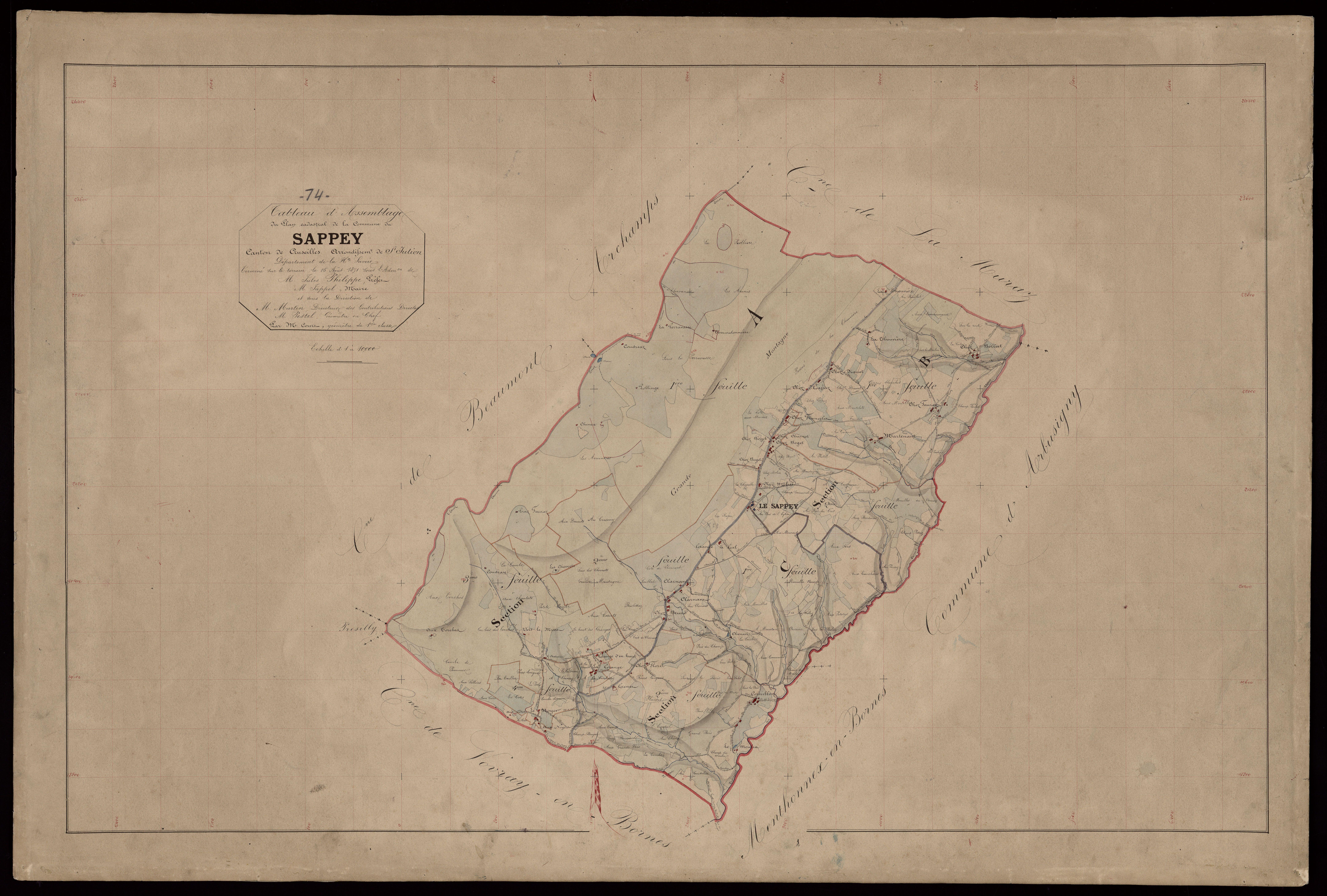 Plan parcellaire - 1871