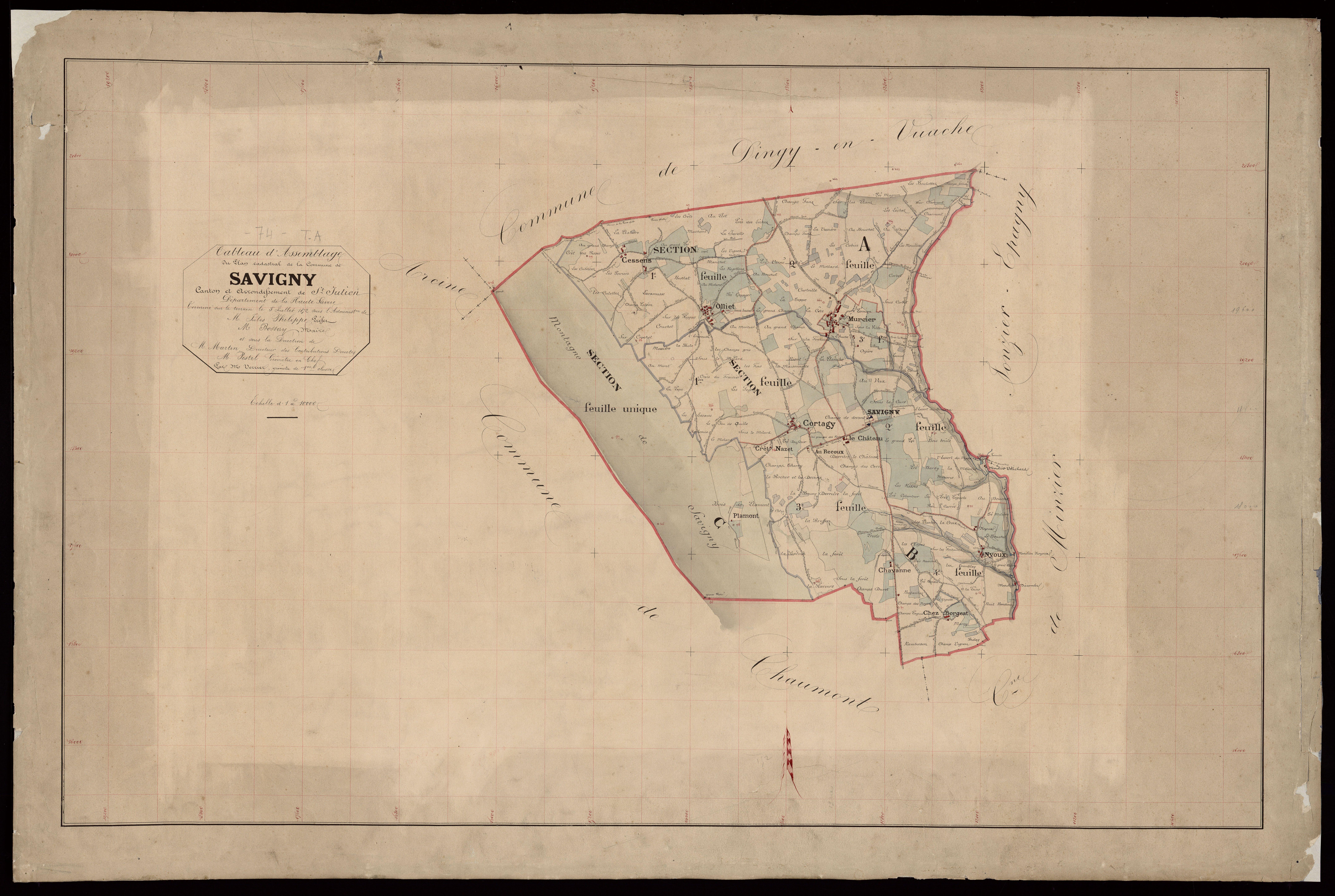 Plan parcellaire - 1872