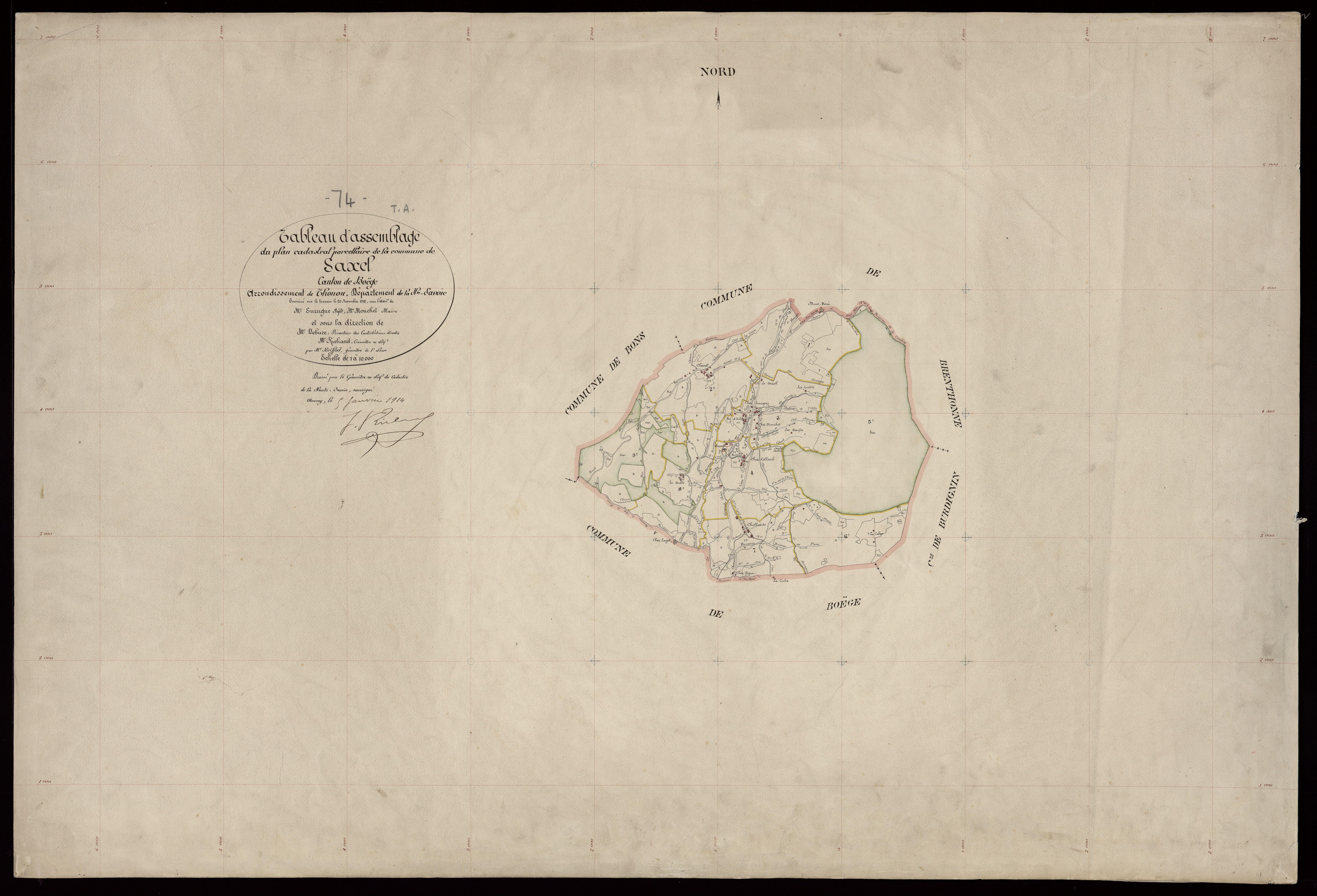 Plan parcellaire - 1912