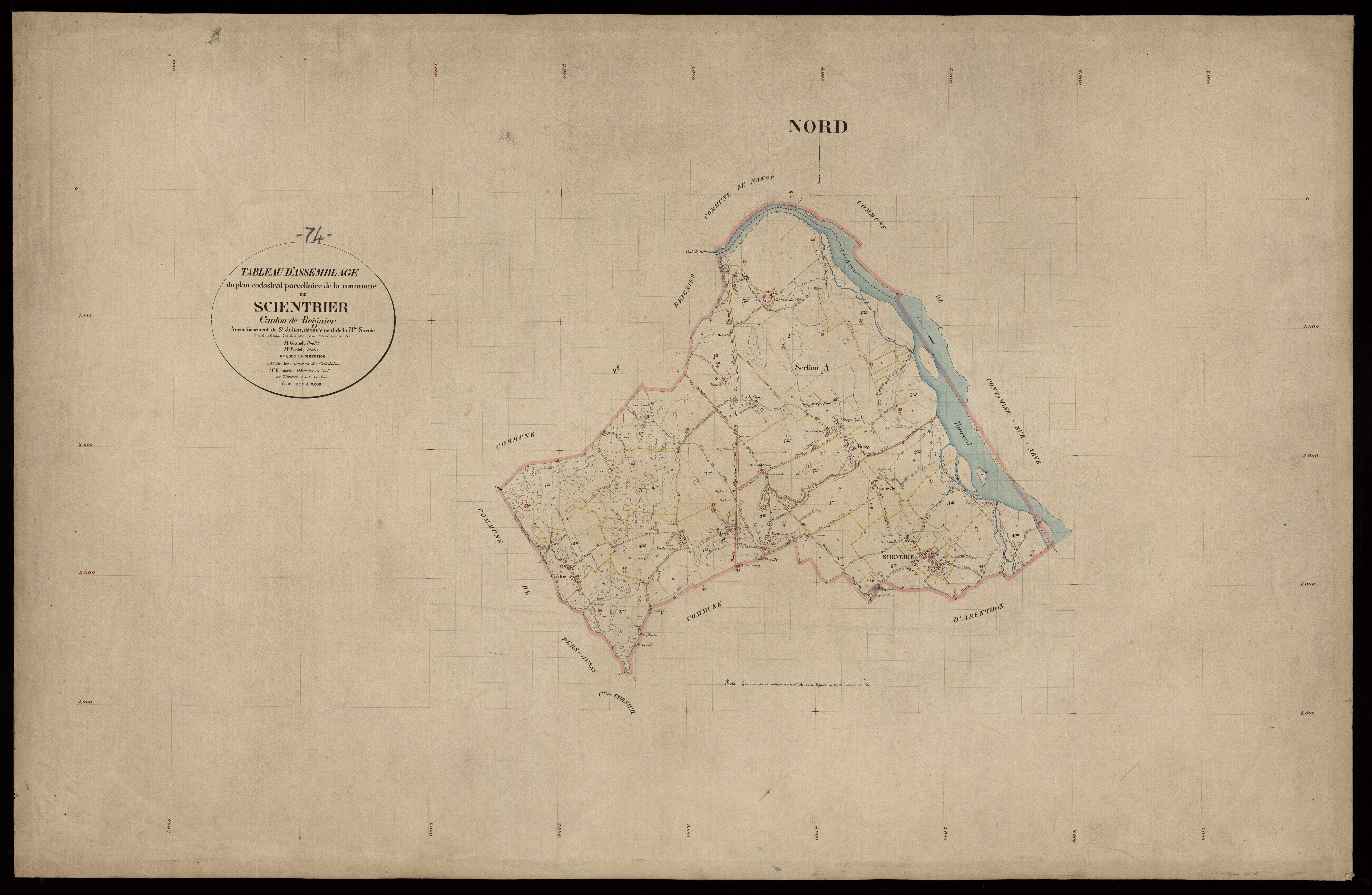 Plan parcellaire - 1889