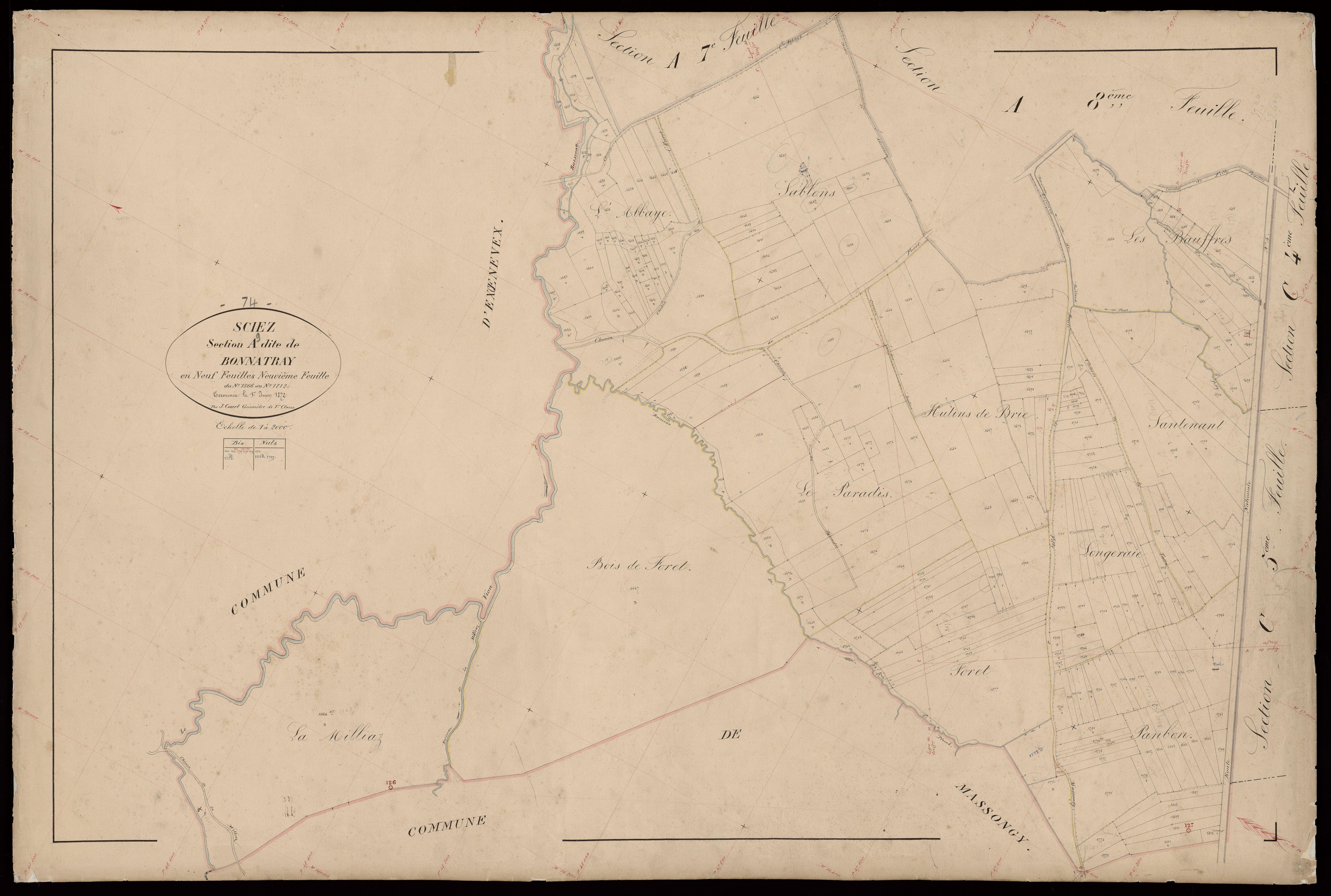 Section B : Excuvilly - 1872