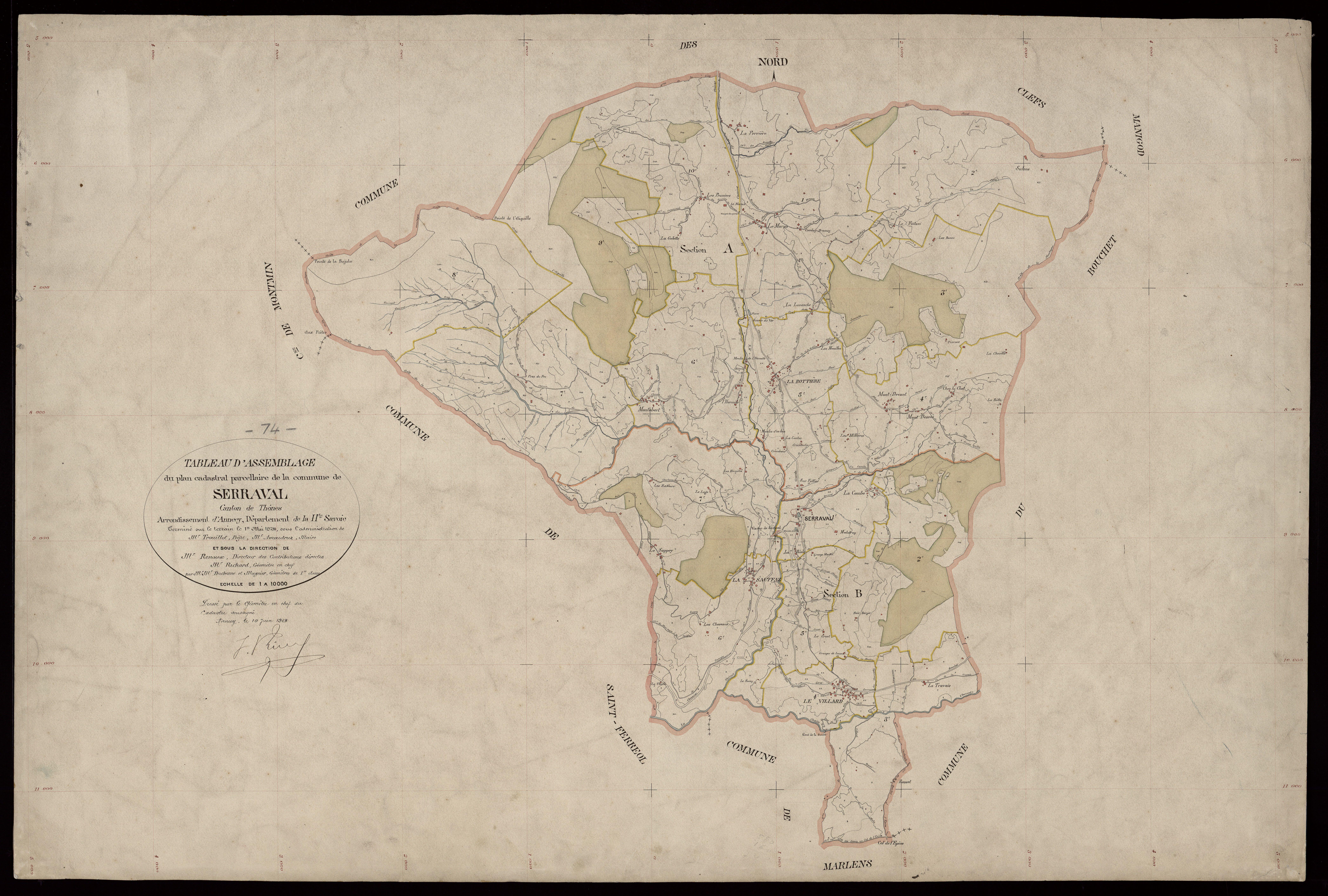 Plan parcellaire - 1924