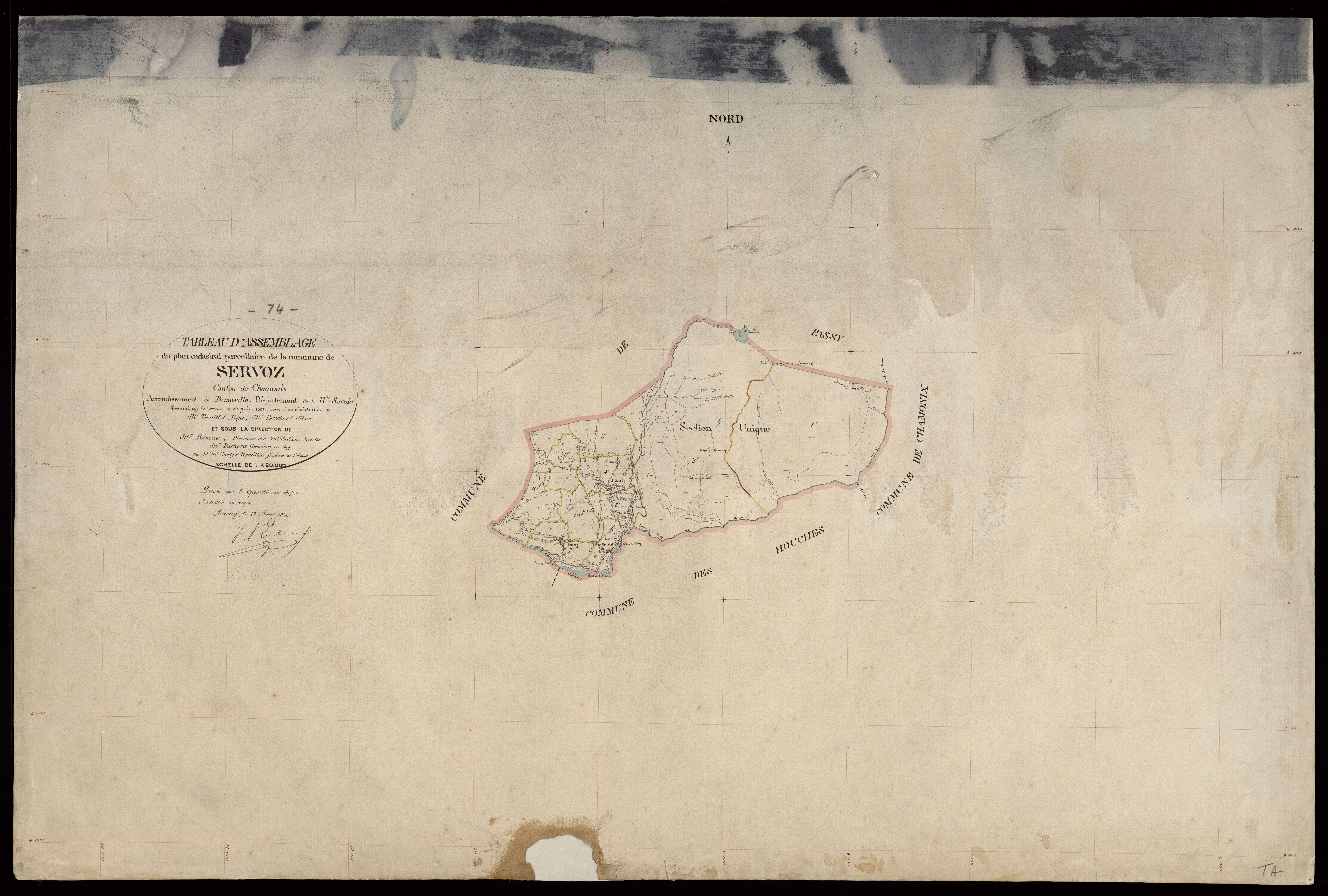 Plan parcellaire - 1921