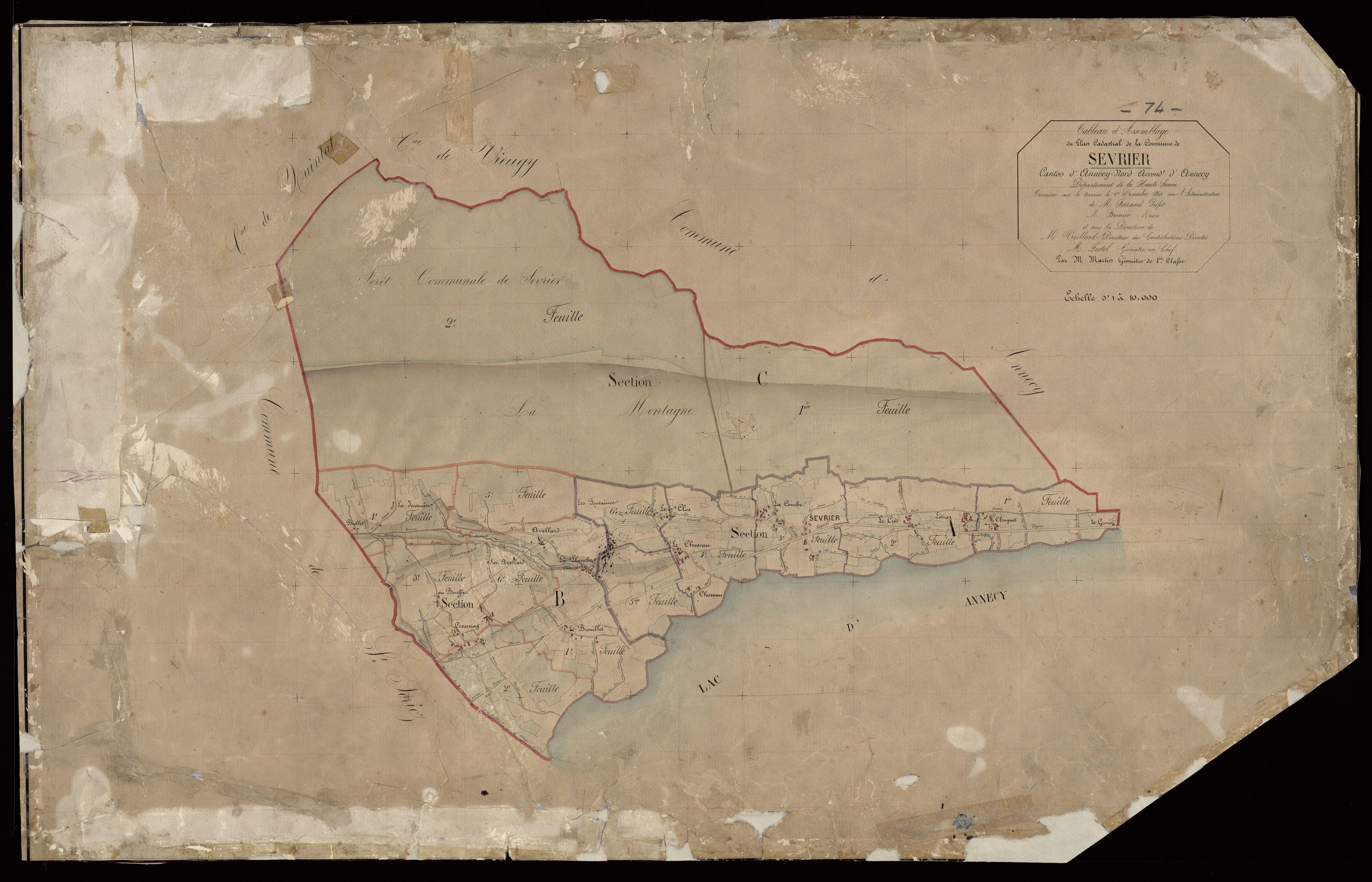 Plan parcellaire - 1864