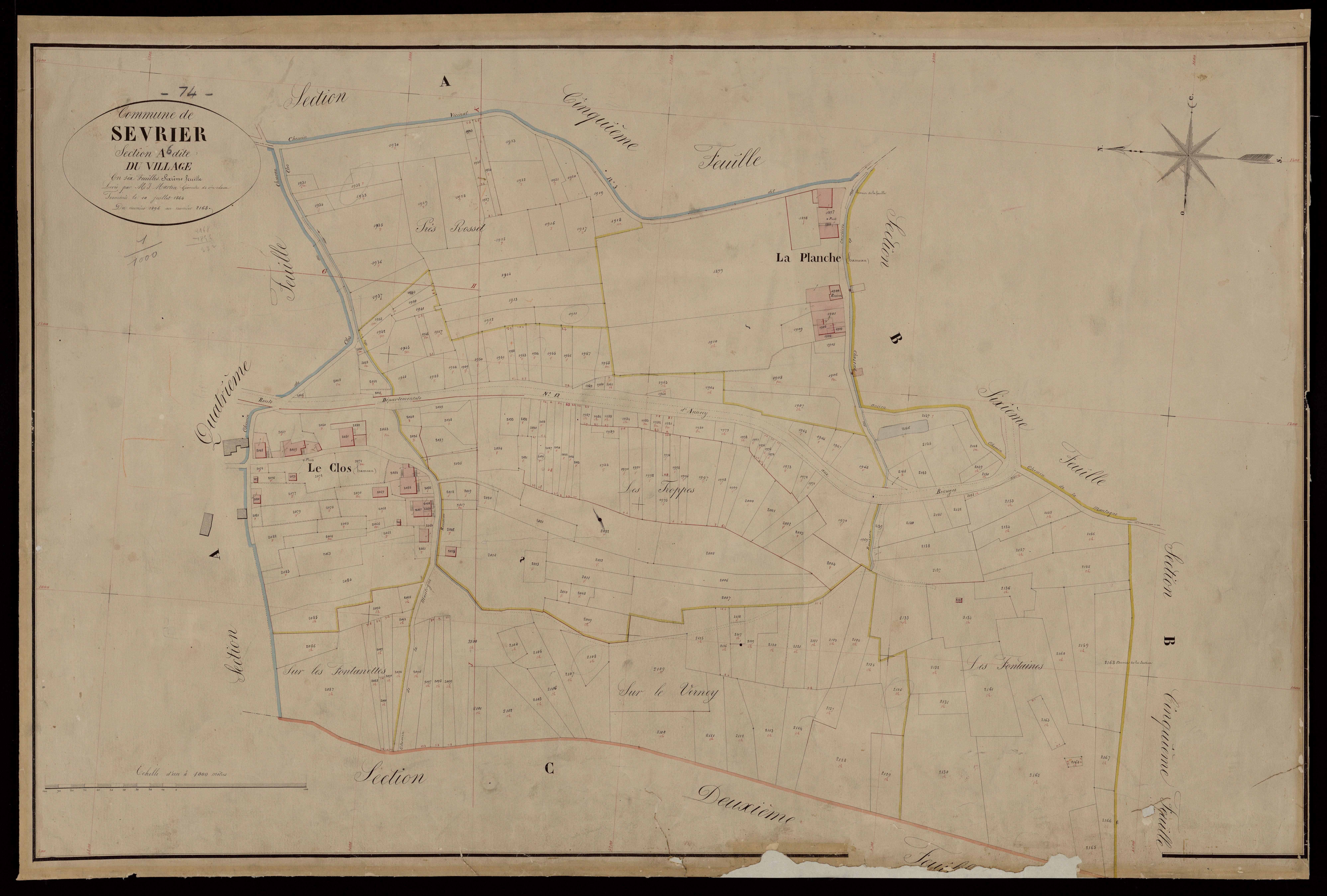 Section B : Cessenaz - 1864