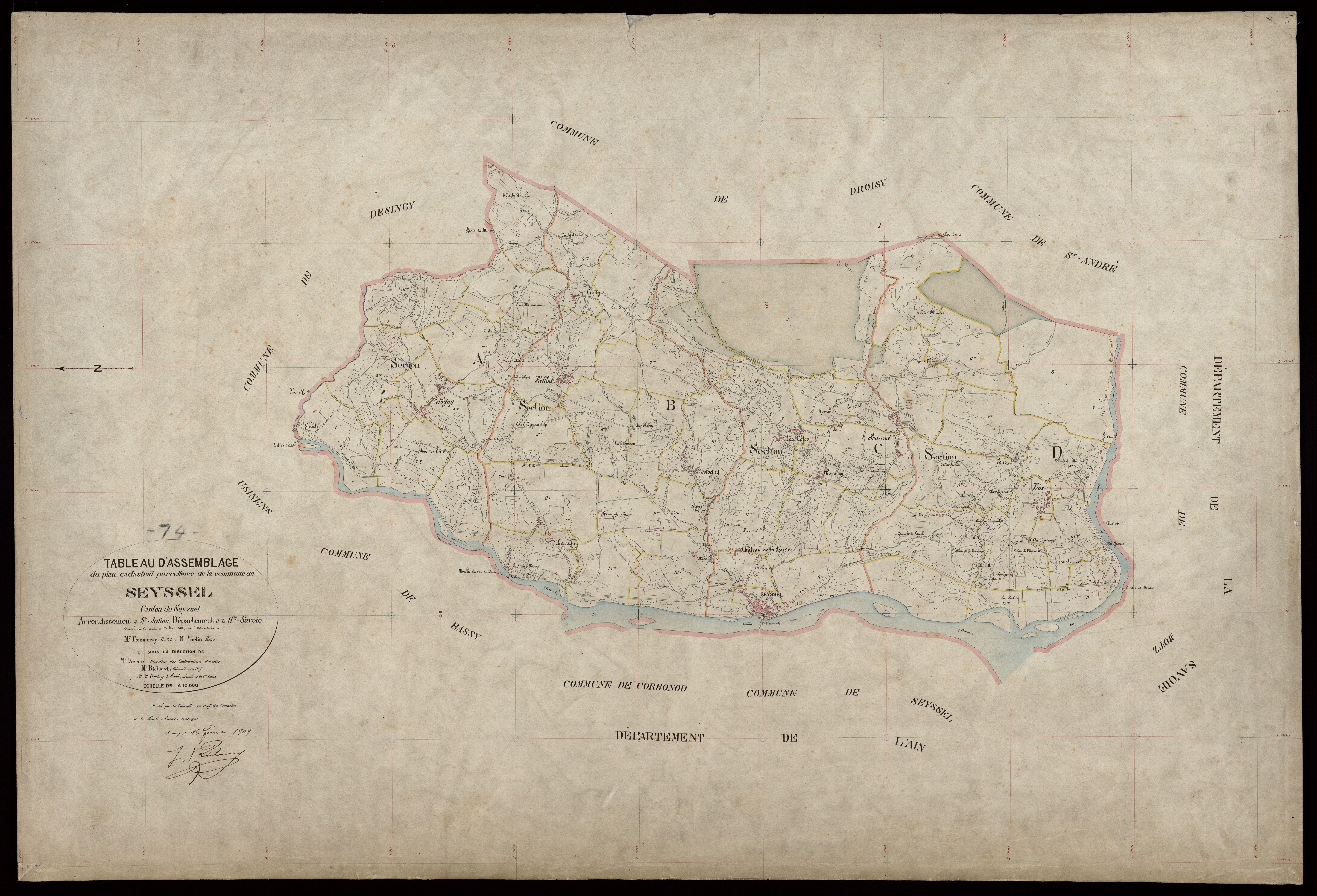 Plan parcellaire - 1908