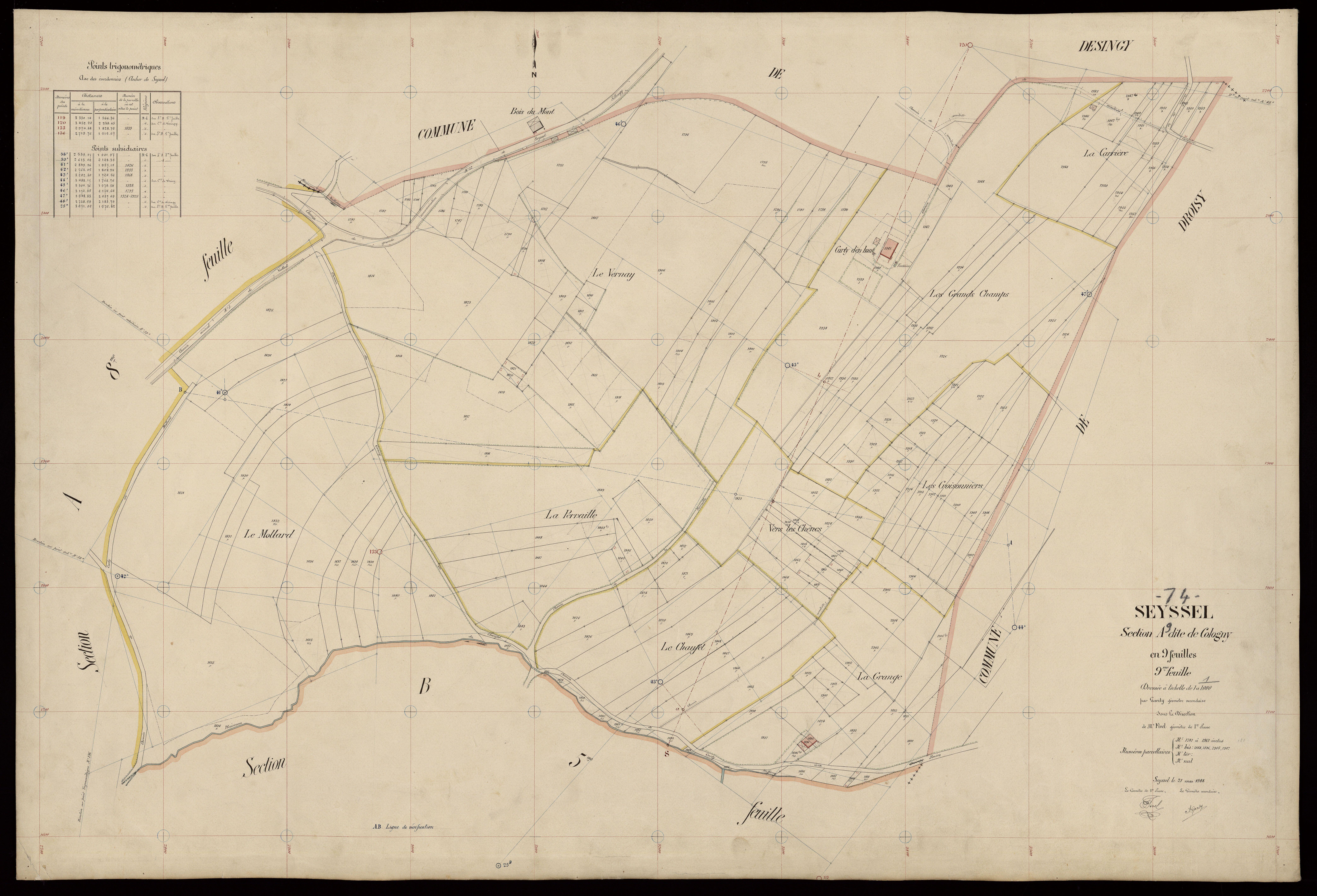 Section B : Vallod - 1908