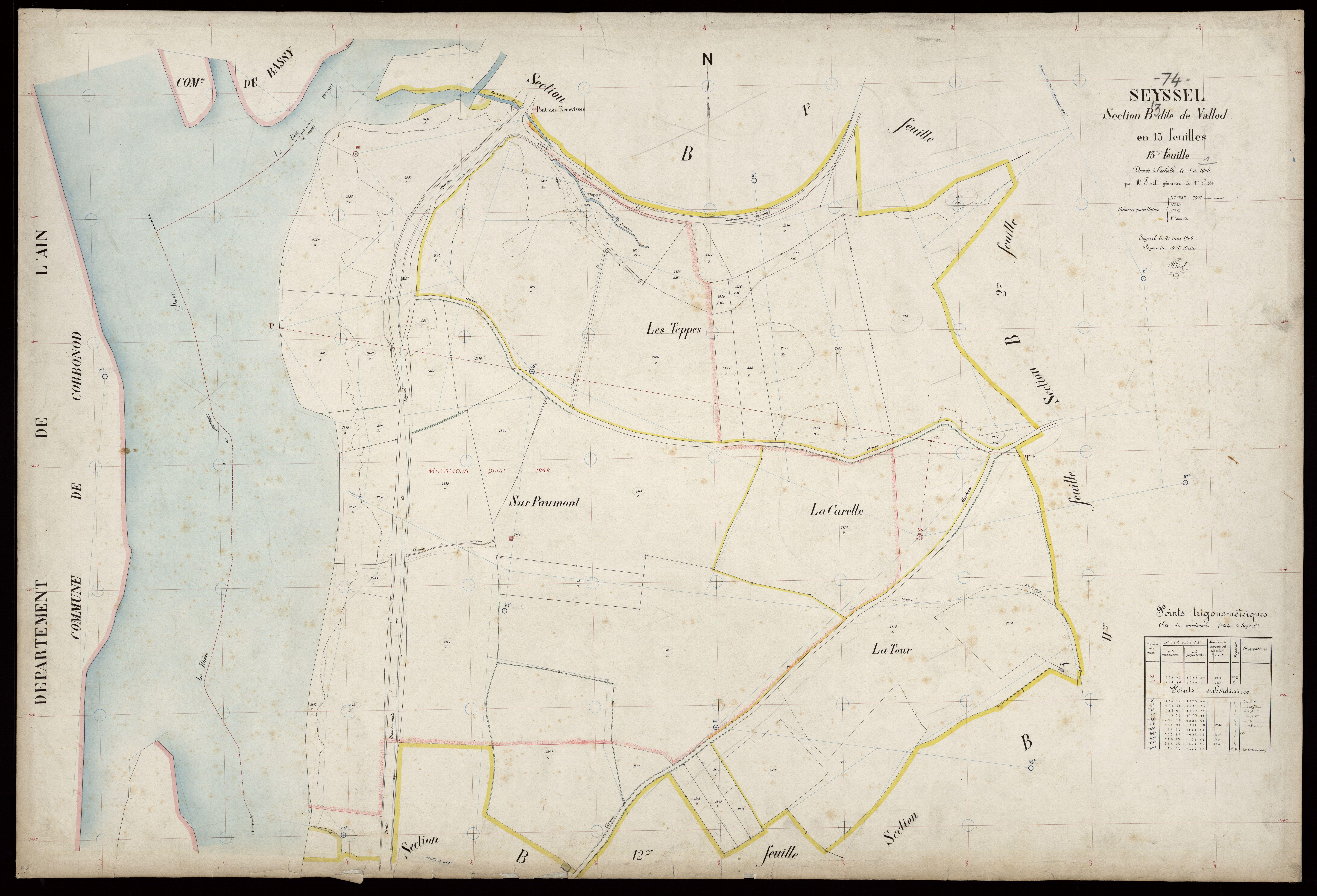 Section C : Chef-lieu - 1908