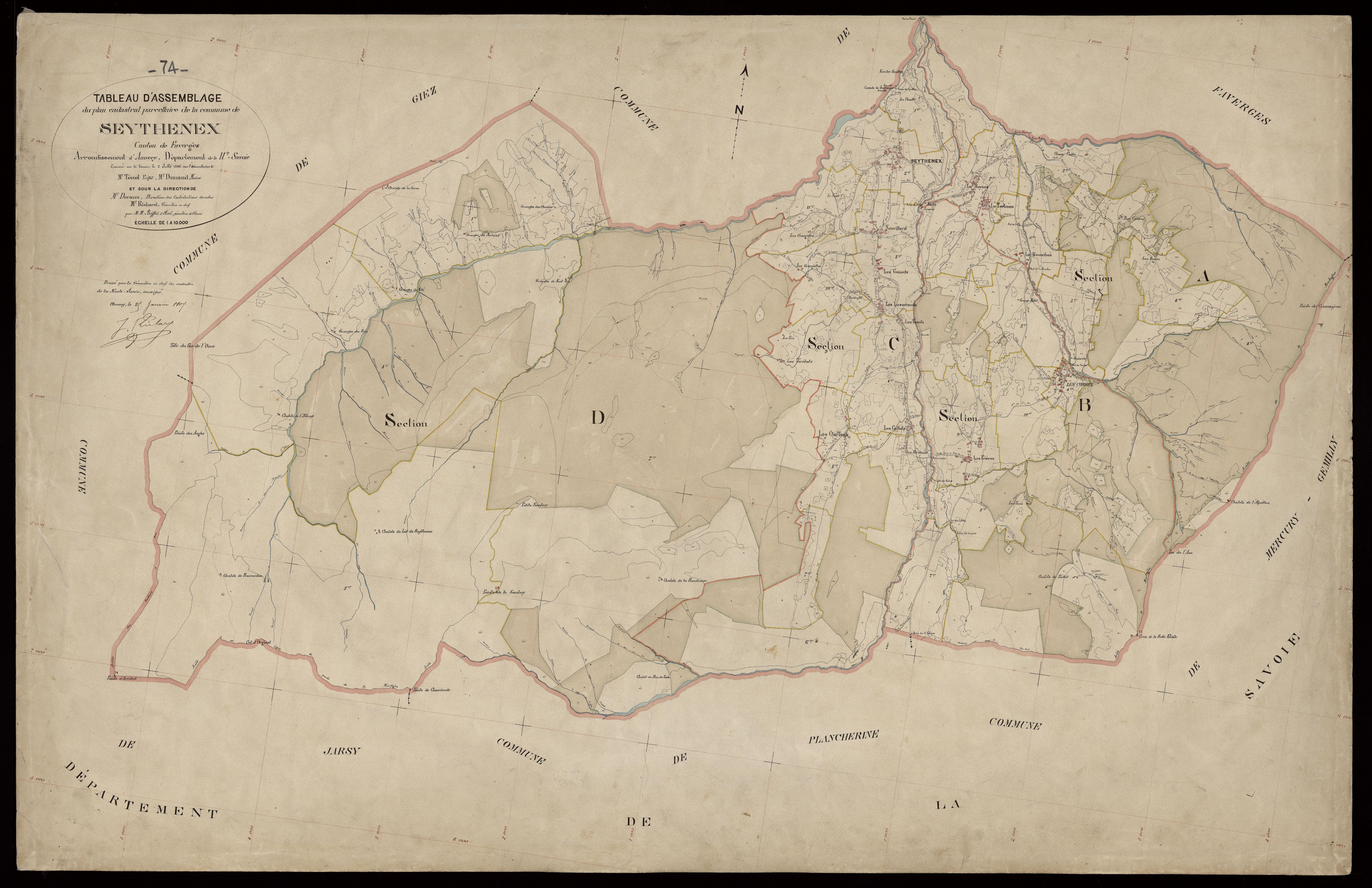 Plan parcellaire - 1906