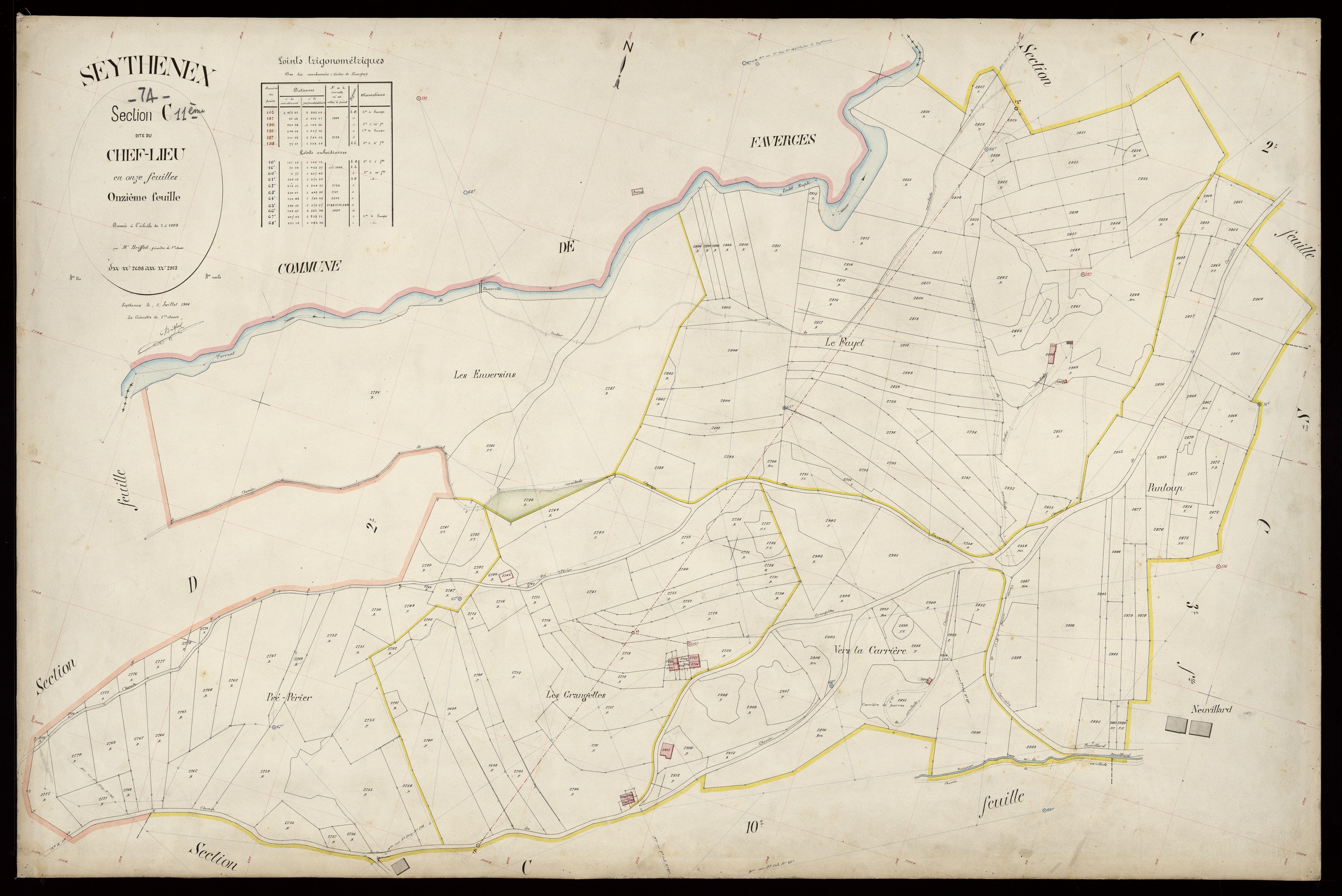 Section D : Le Couchant - 1906