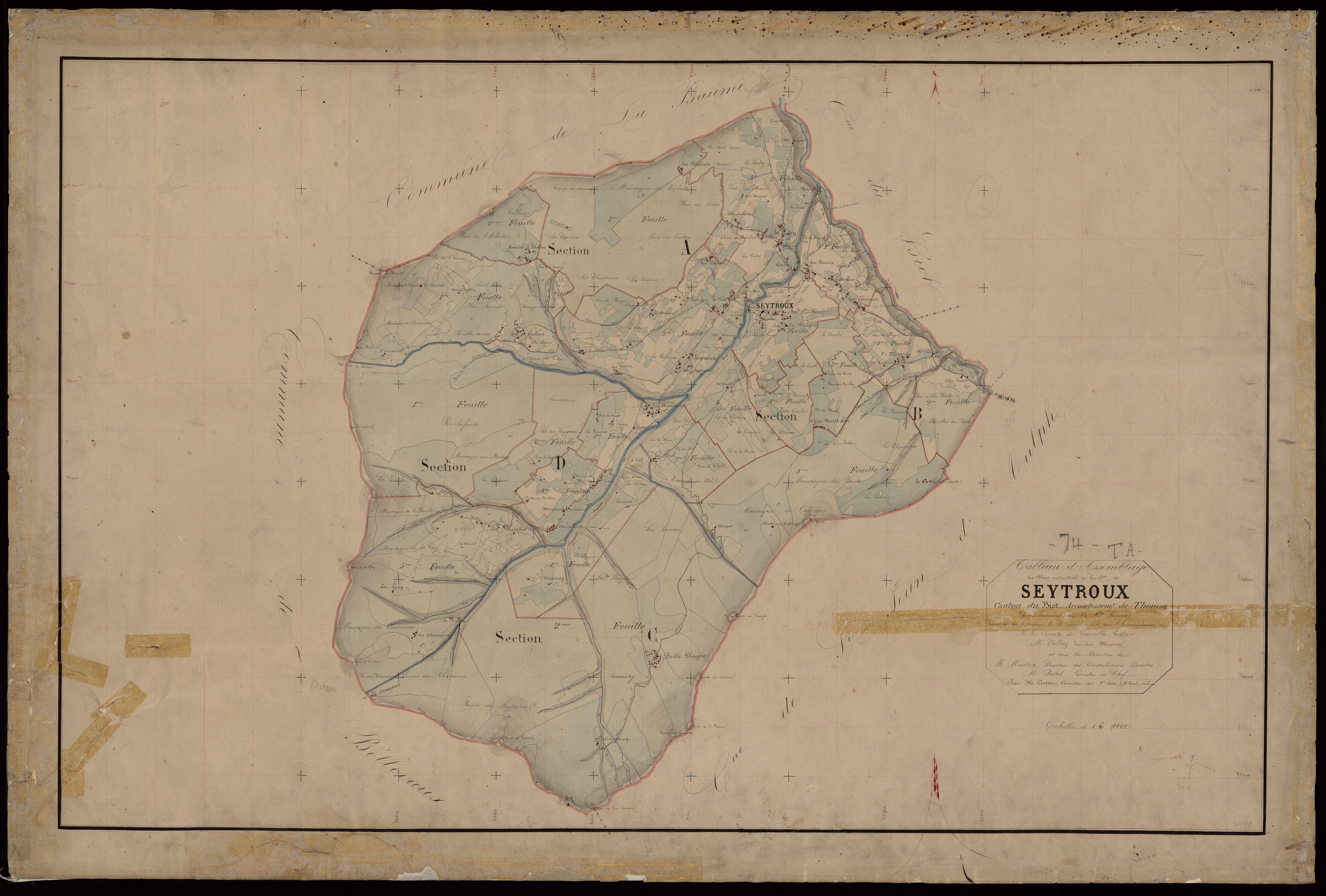 Plan parcellaire - 1867-1868
