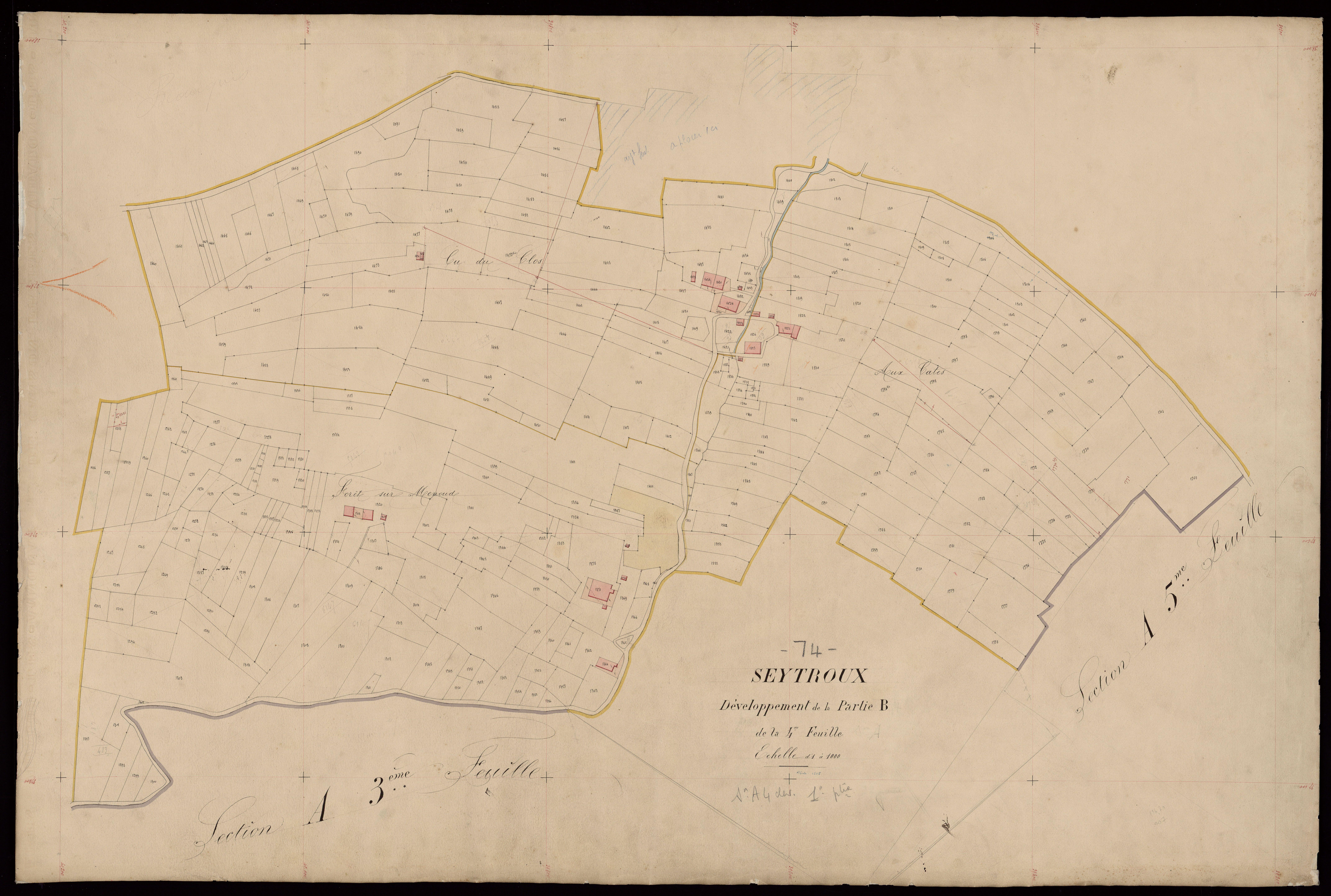 3 P 3 8328 - Feuille n° 5, parcelles n° 1901 à 2674 - 20 avril 1868