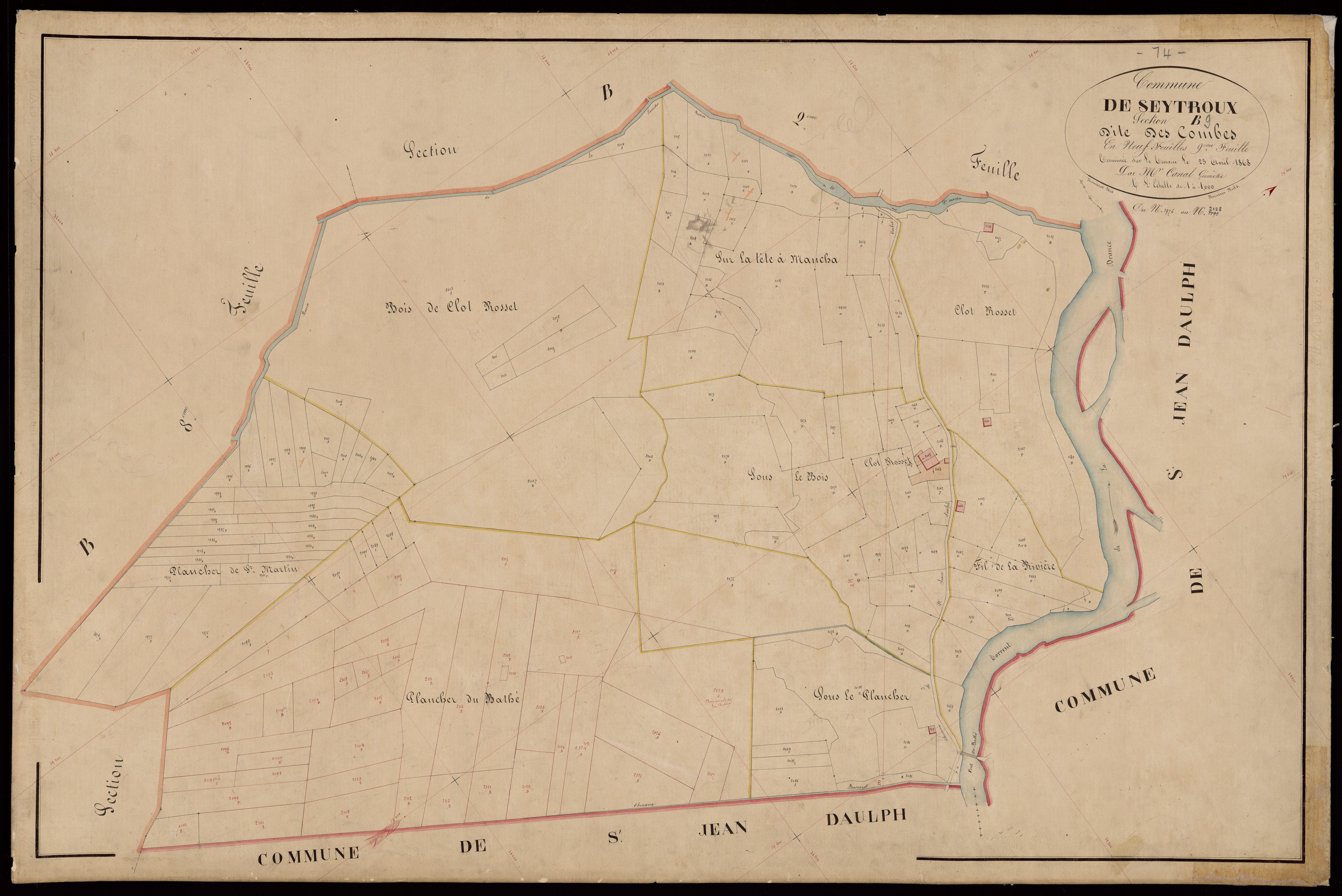 Section C : Trémontray - 1867-1868