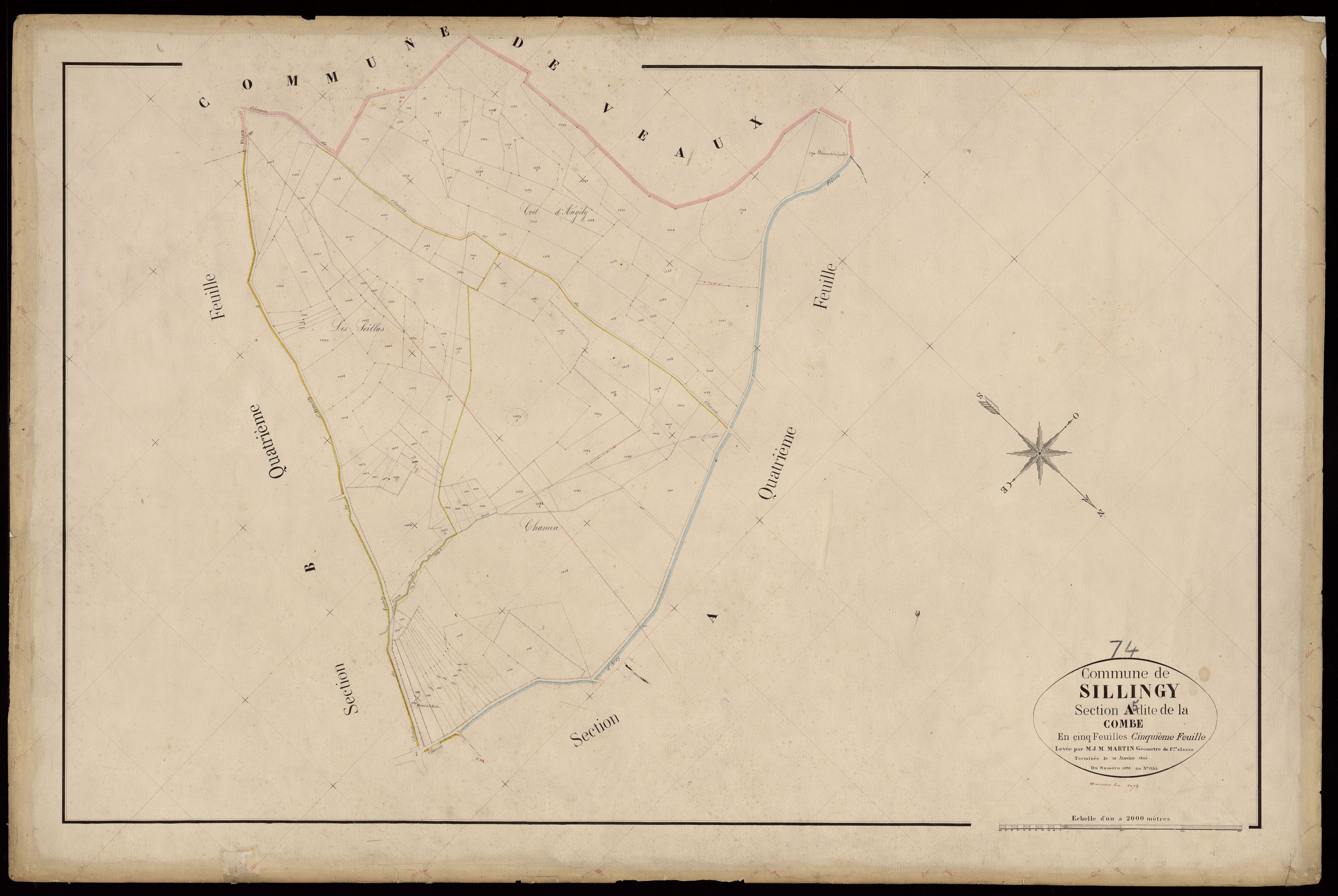 Section B : Le Village - 1866