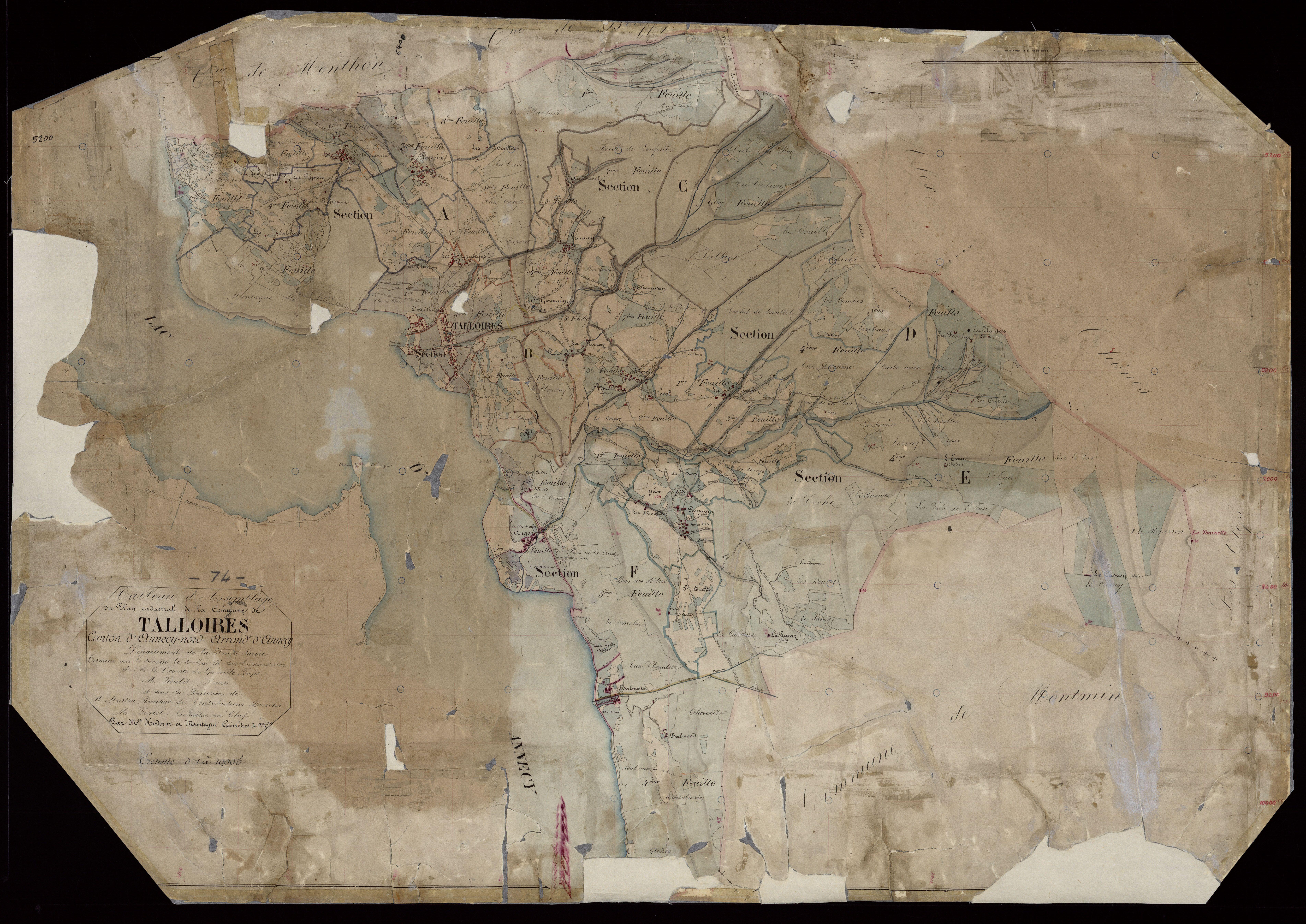 Plan parcellaire - 1867