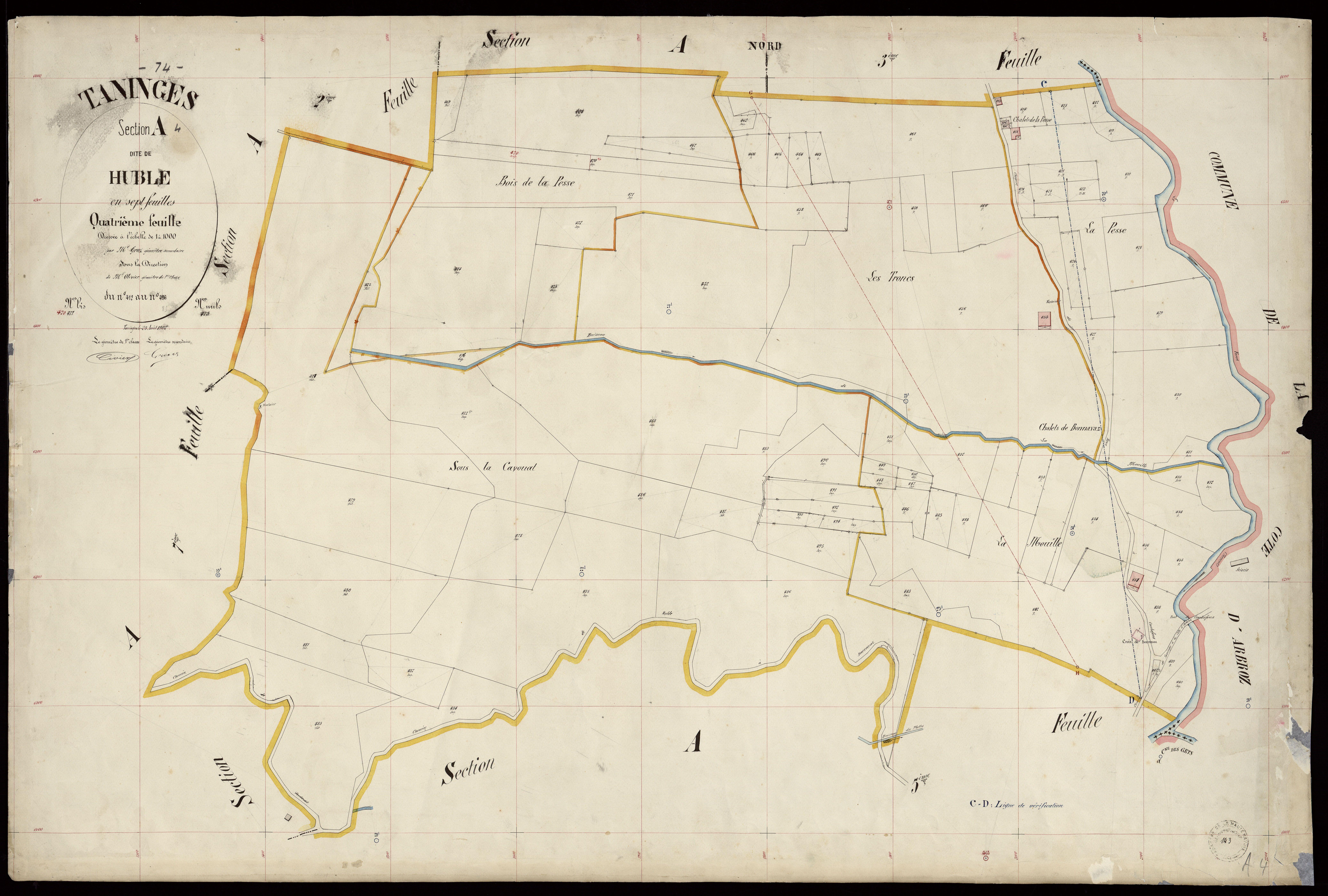 3 P 3 8486 - Feuille n° 5, parcelles n° 497 à 528 - 25 août 1902