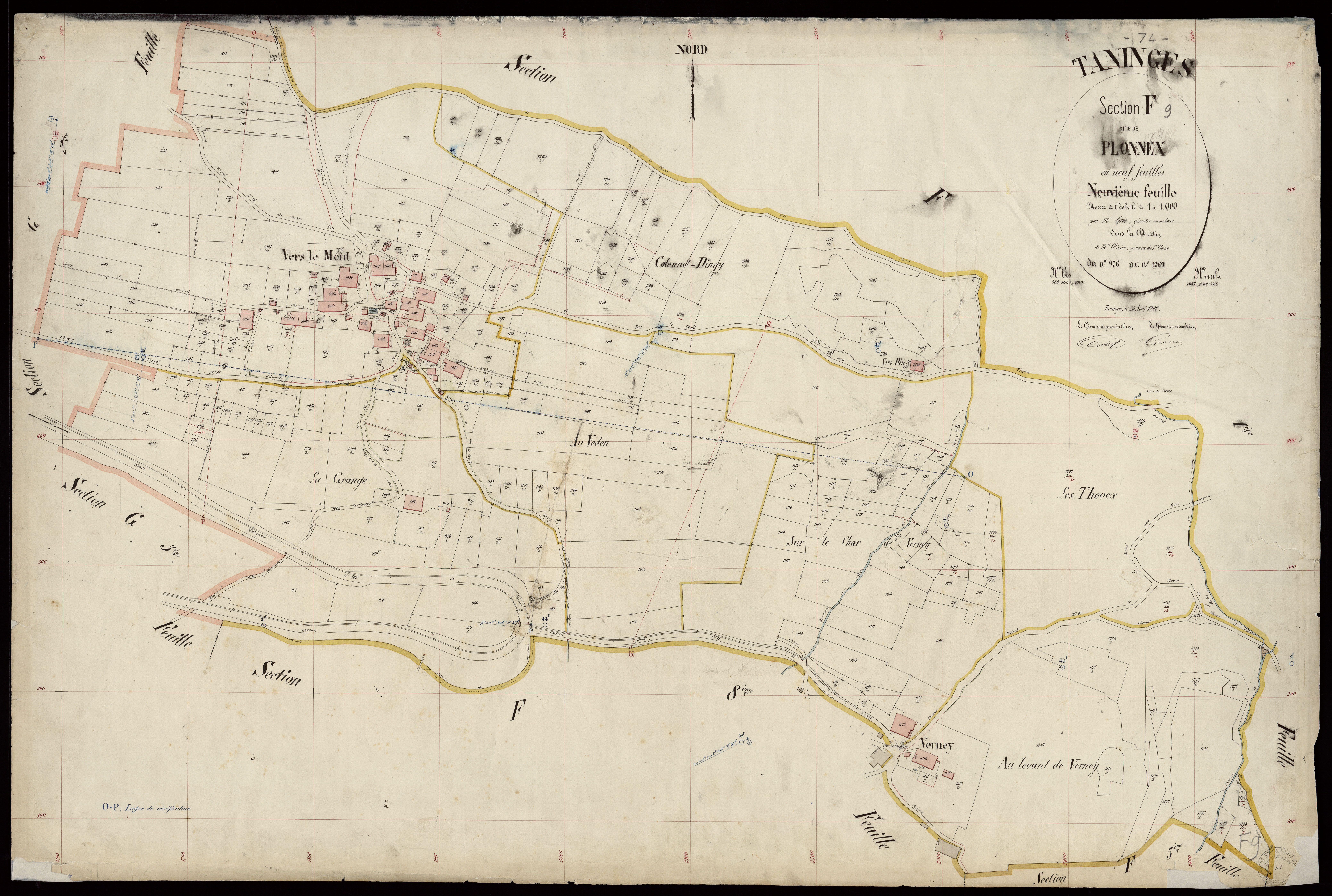 Section G : La Ville - s.d.-1902