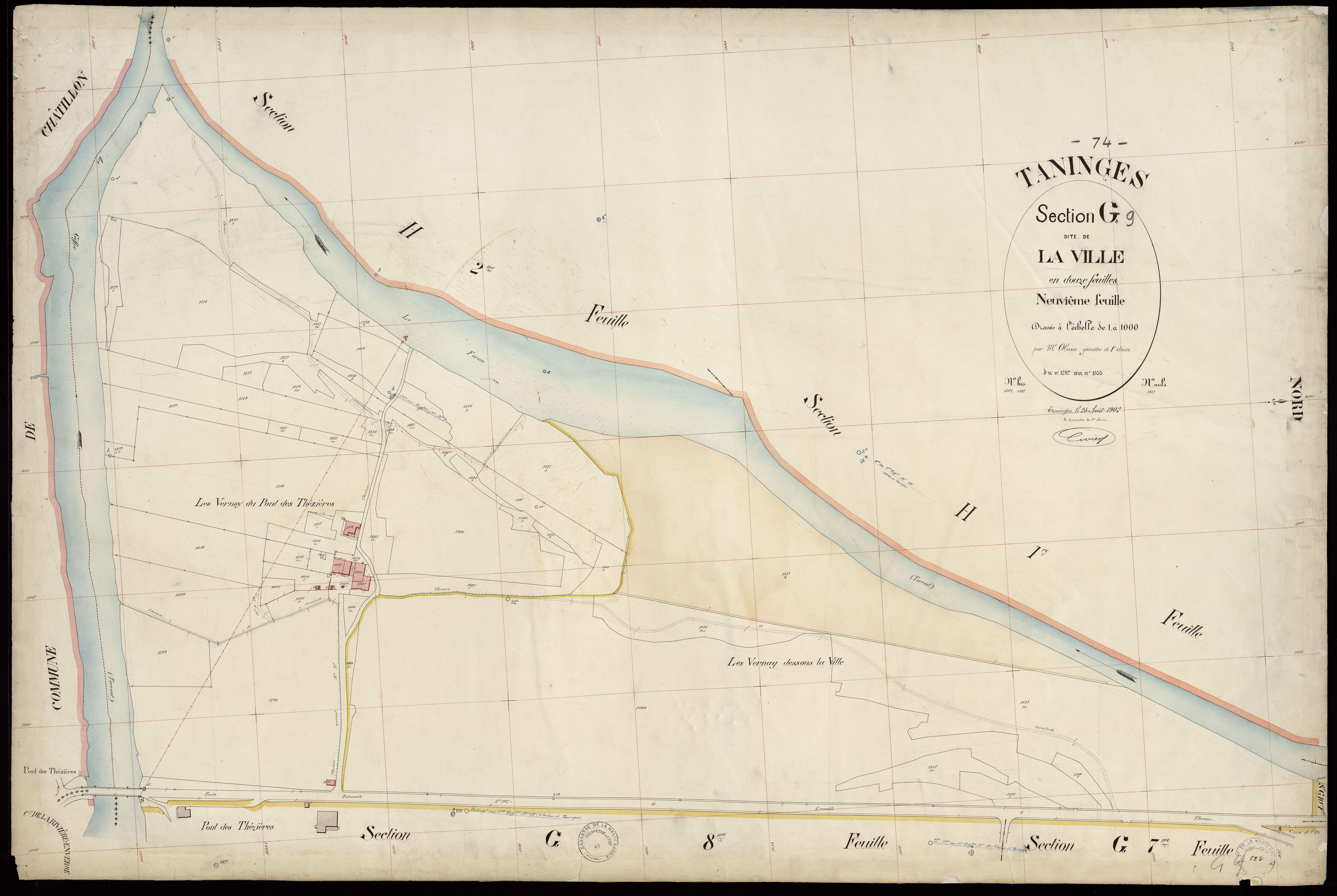 3 P 3 8540 - LACUNE Feuille n° 10, parcelles n° ? - Sans date