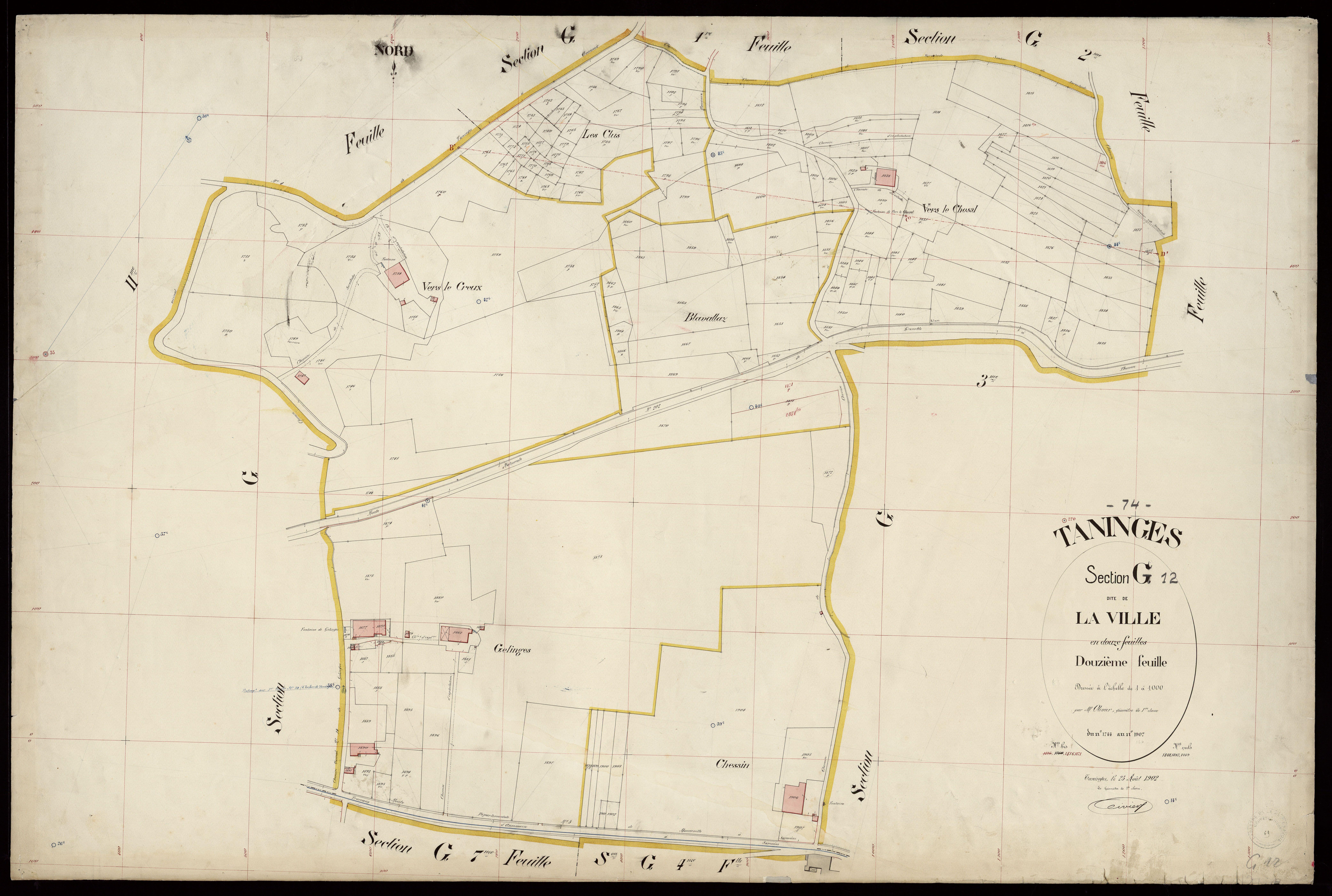 Section H : Flerier - 1902