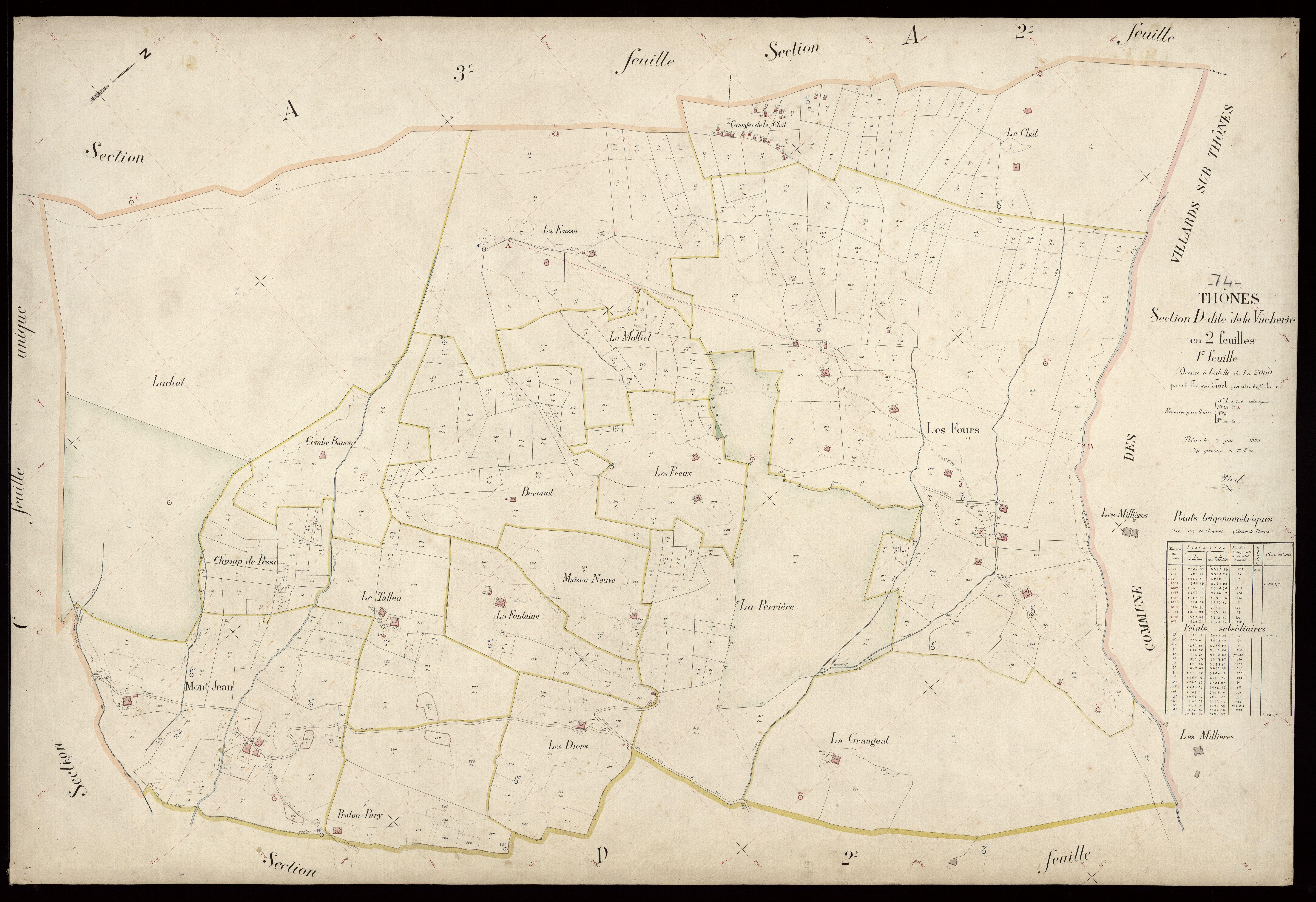 Section E : Glapigny - 1925