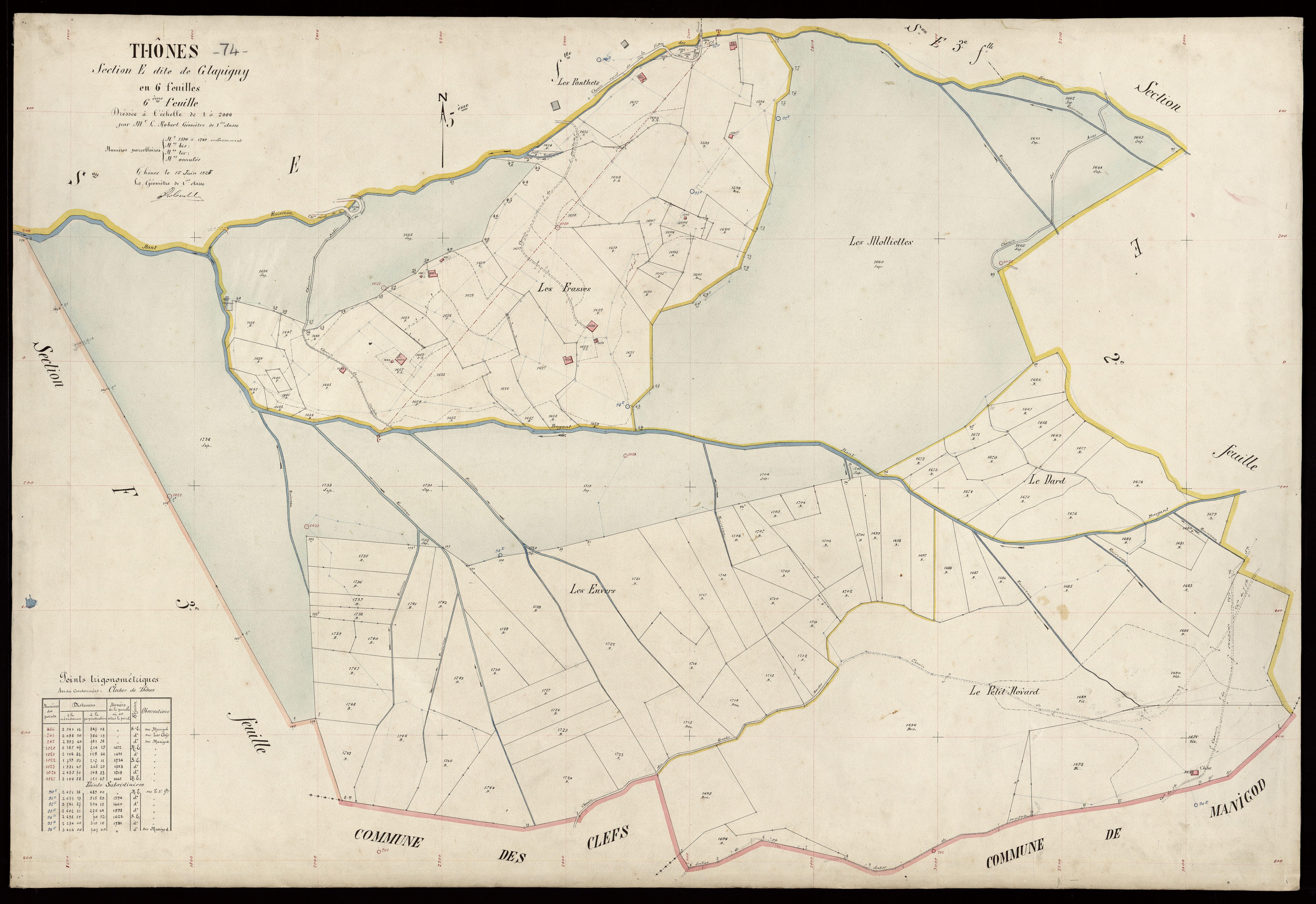 Section F : La Ville - 1925