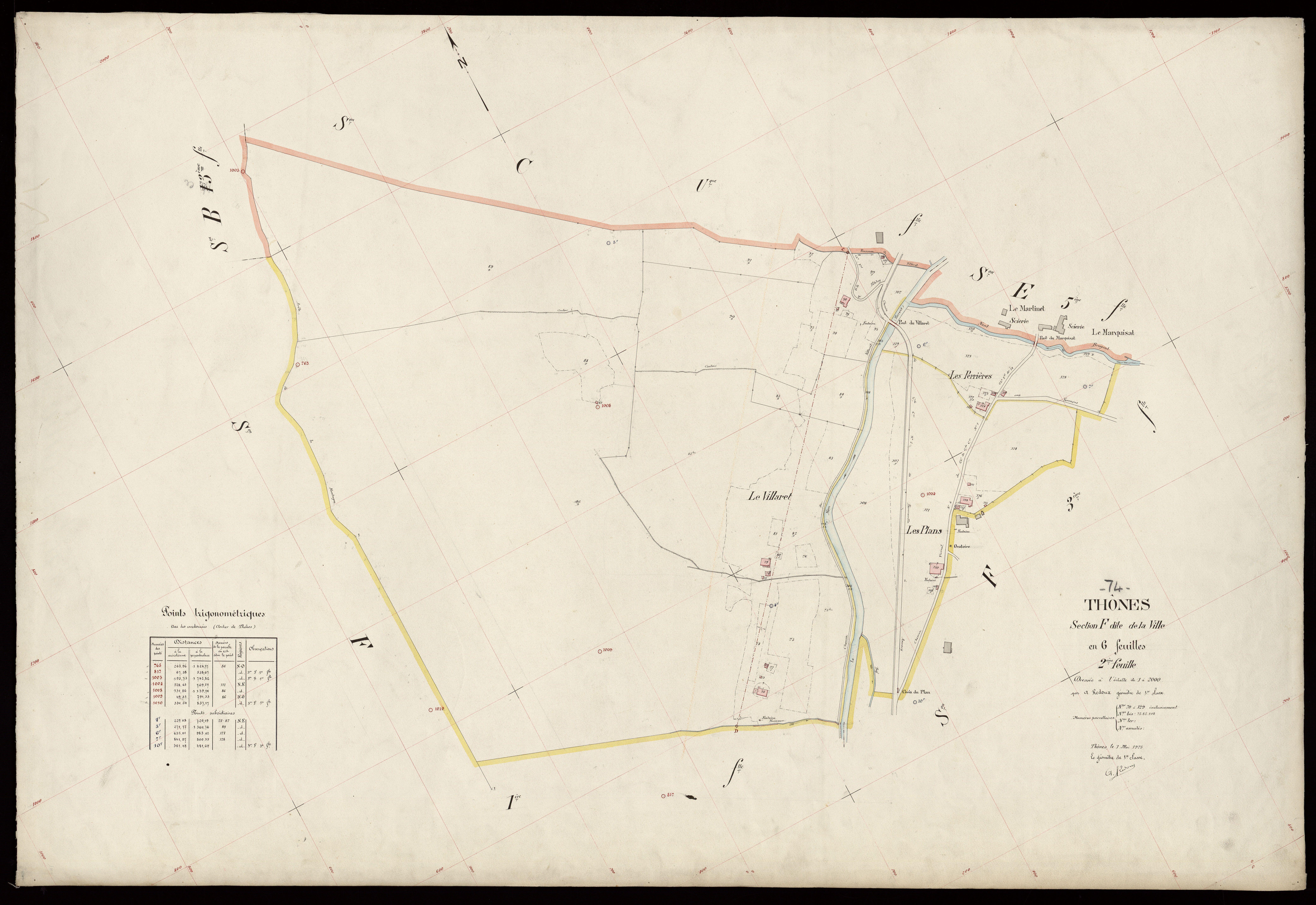 3 P 3 8625 - Feuille n° 3, parcelles n° 130 à 262 - 1er mai 1925