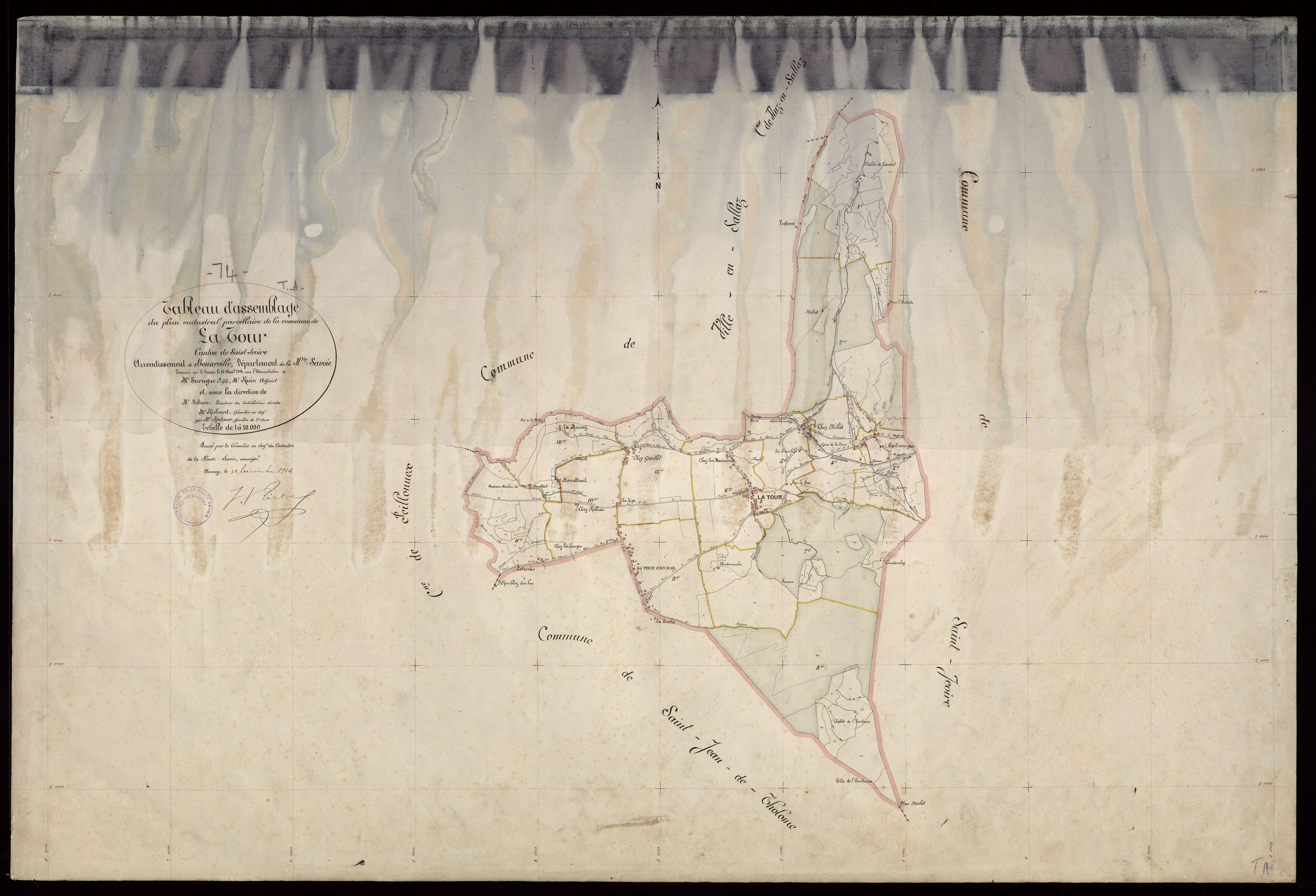 Plan parcellaire - 1914