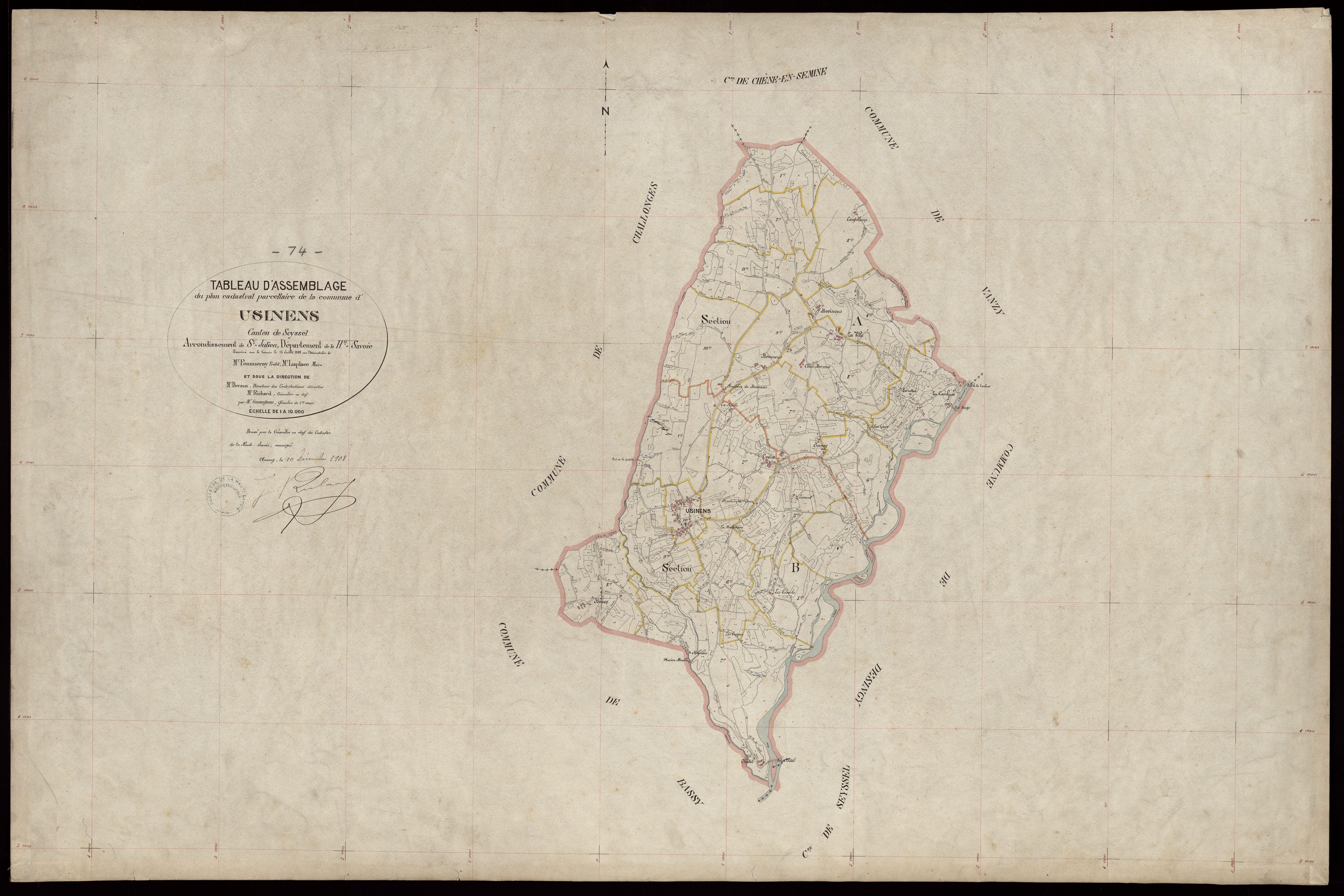 Plan parcellaire - 1908