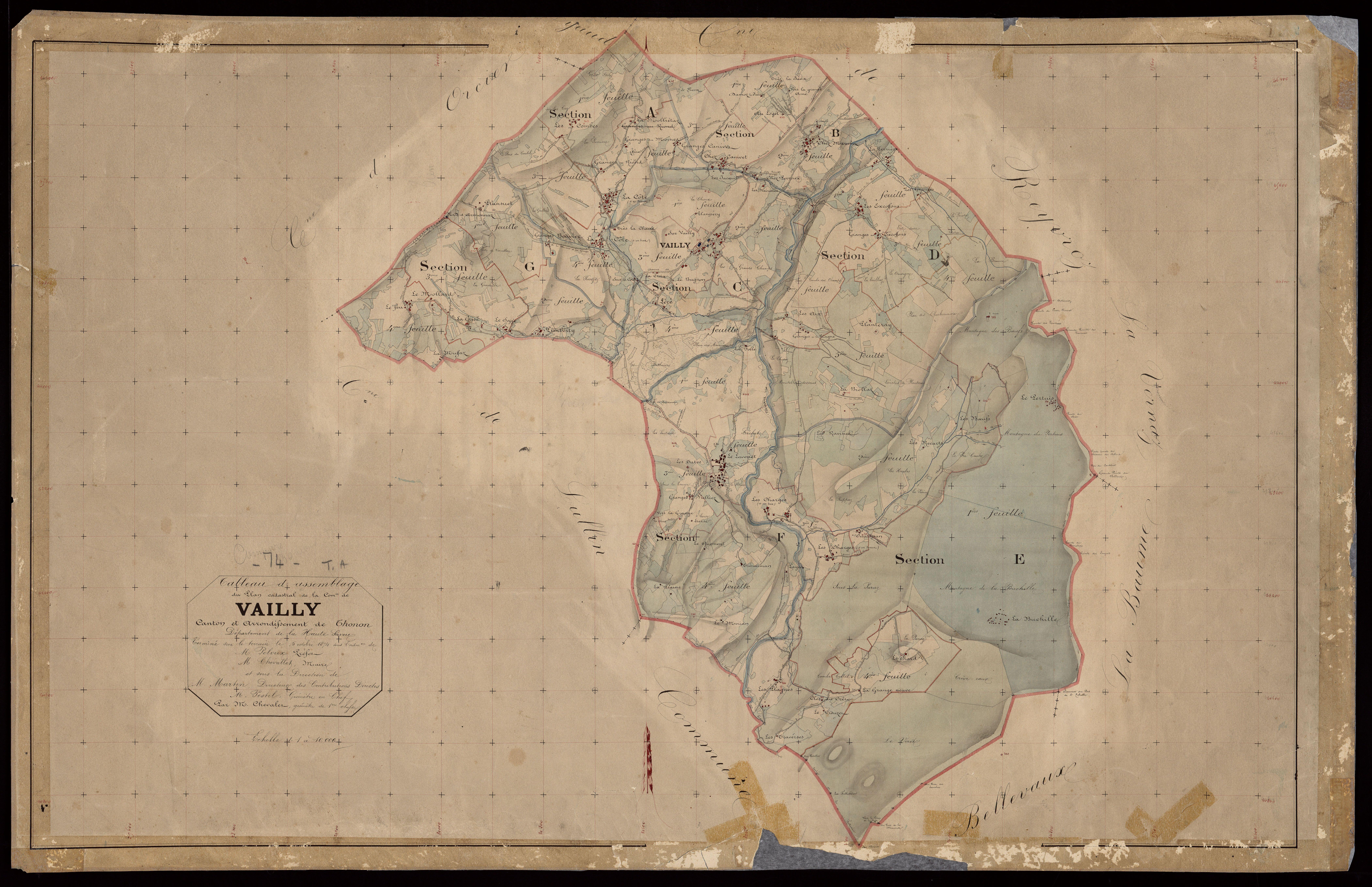 Plan parcellaire - 1873-1874