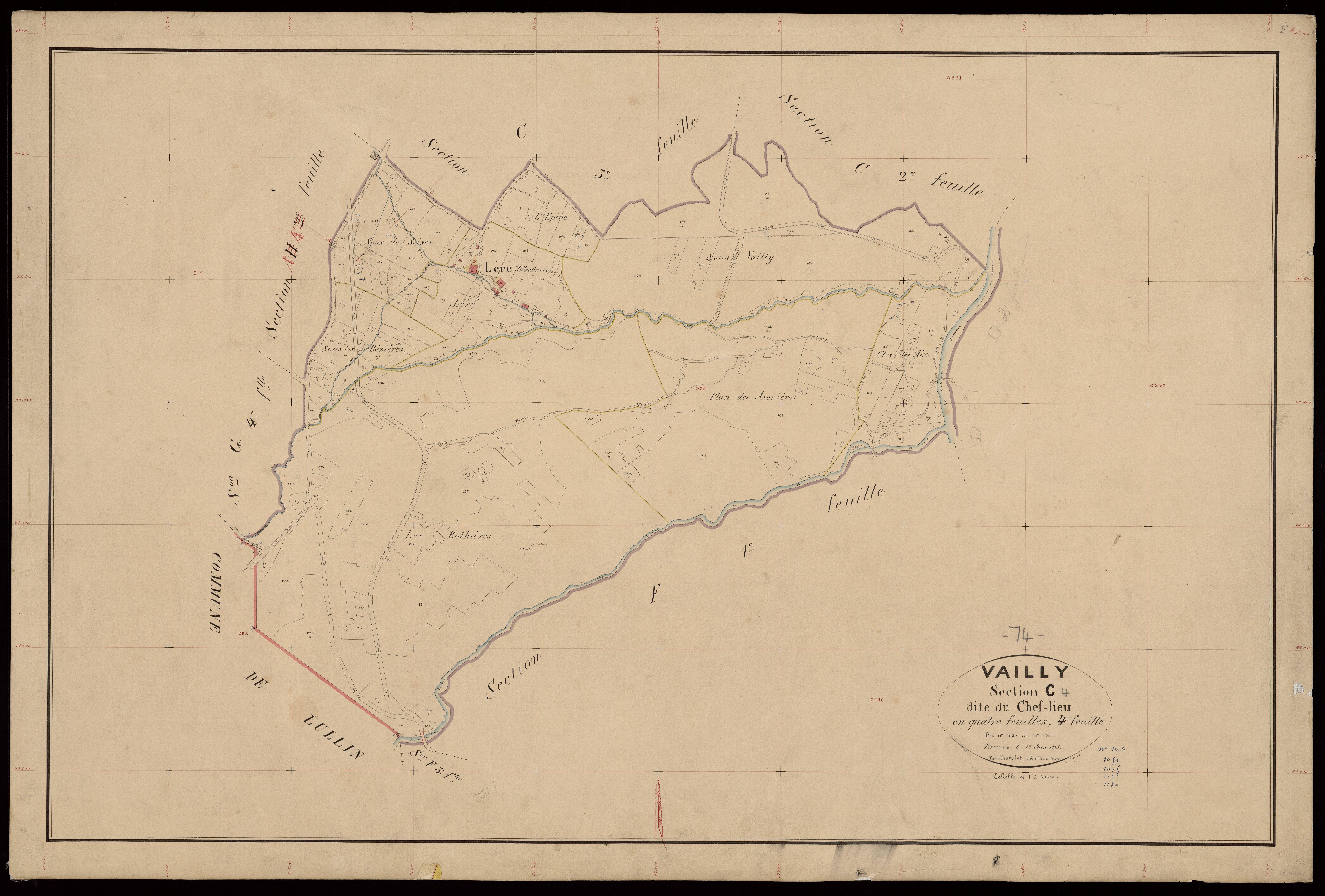 Section D : Les Excoffons - 1874