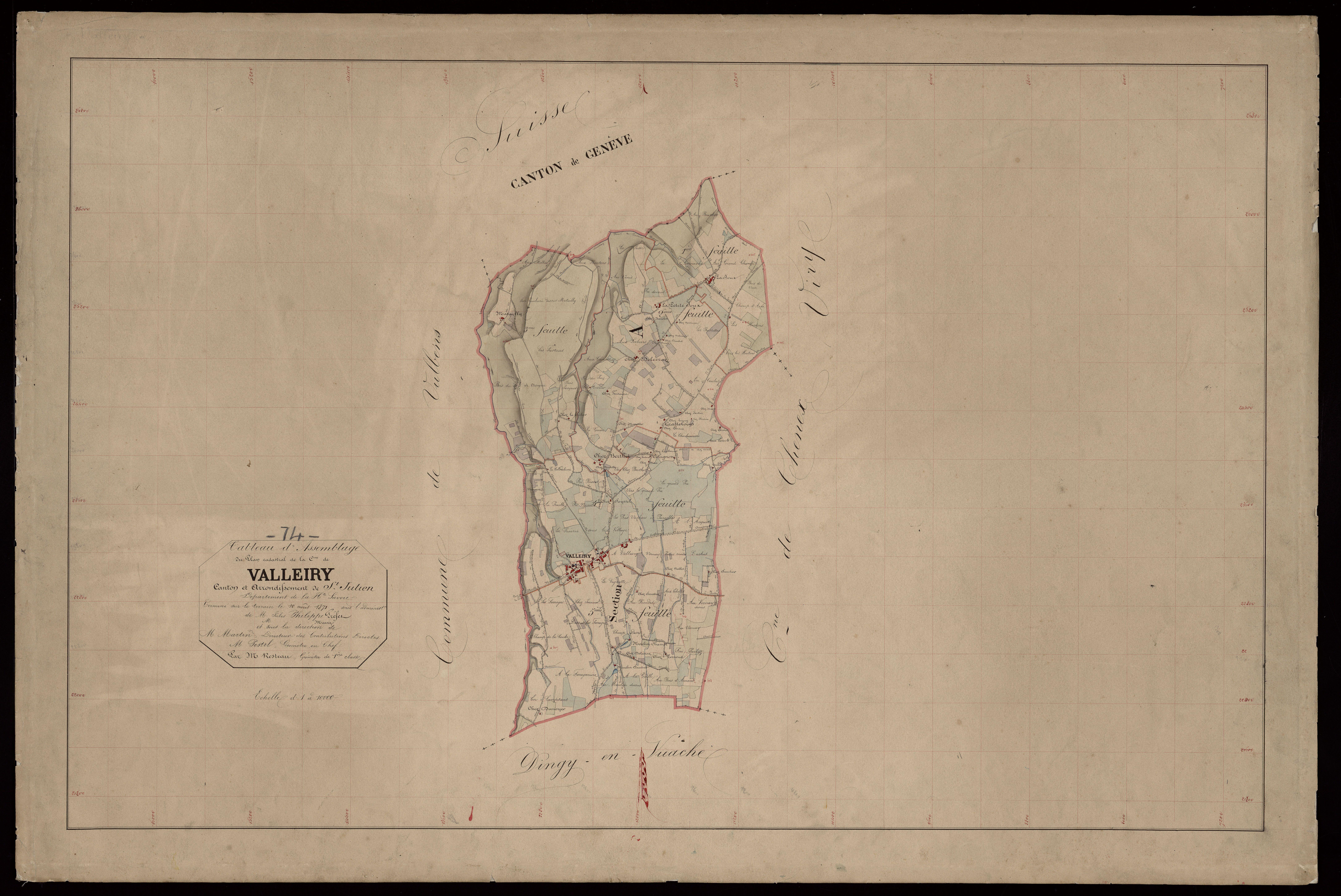 Plan parcellaire - 1871