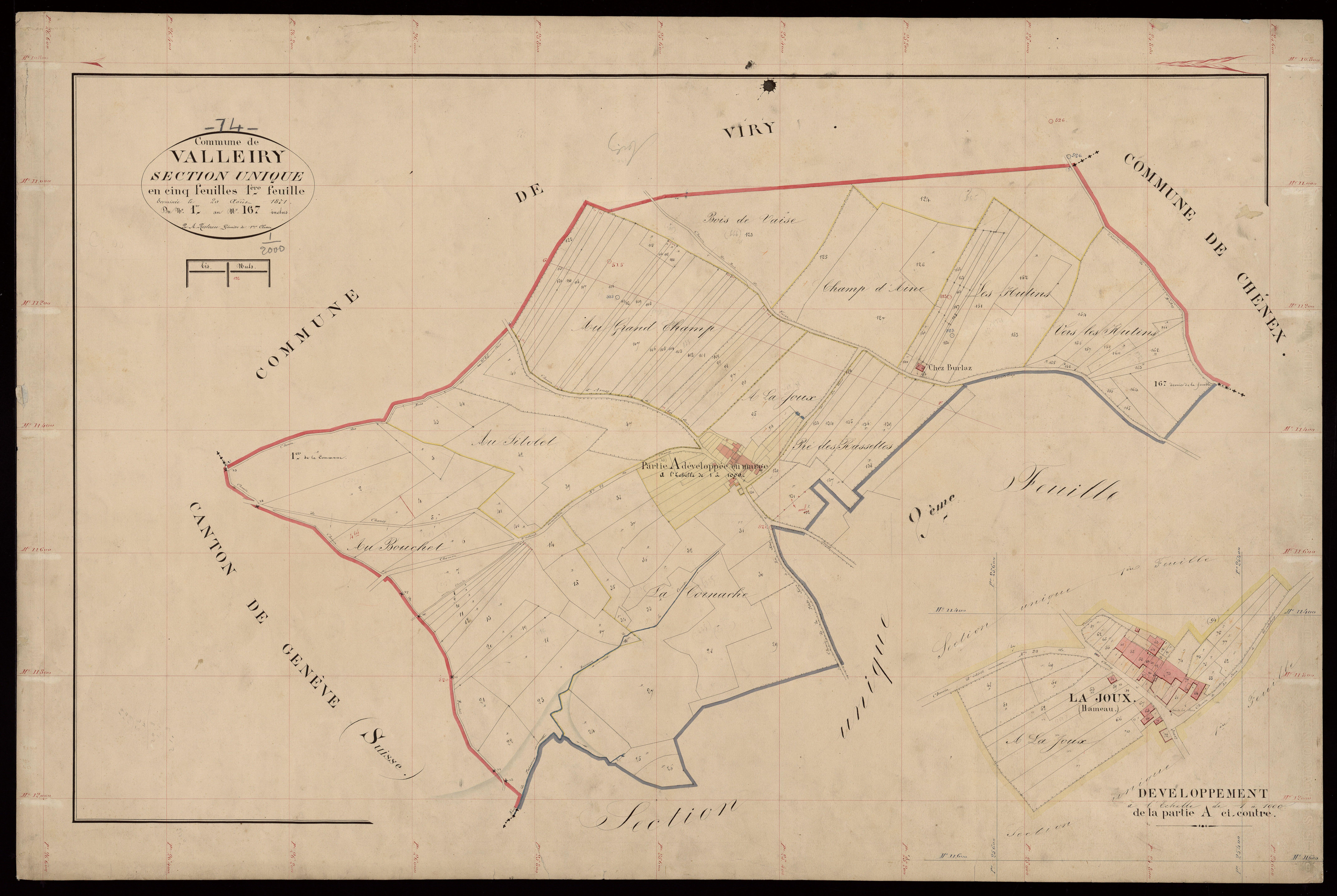 3 P 3 8919 - Feuille n° 2, parcelles n° 168 à 571 - 20 août 1871