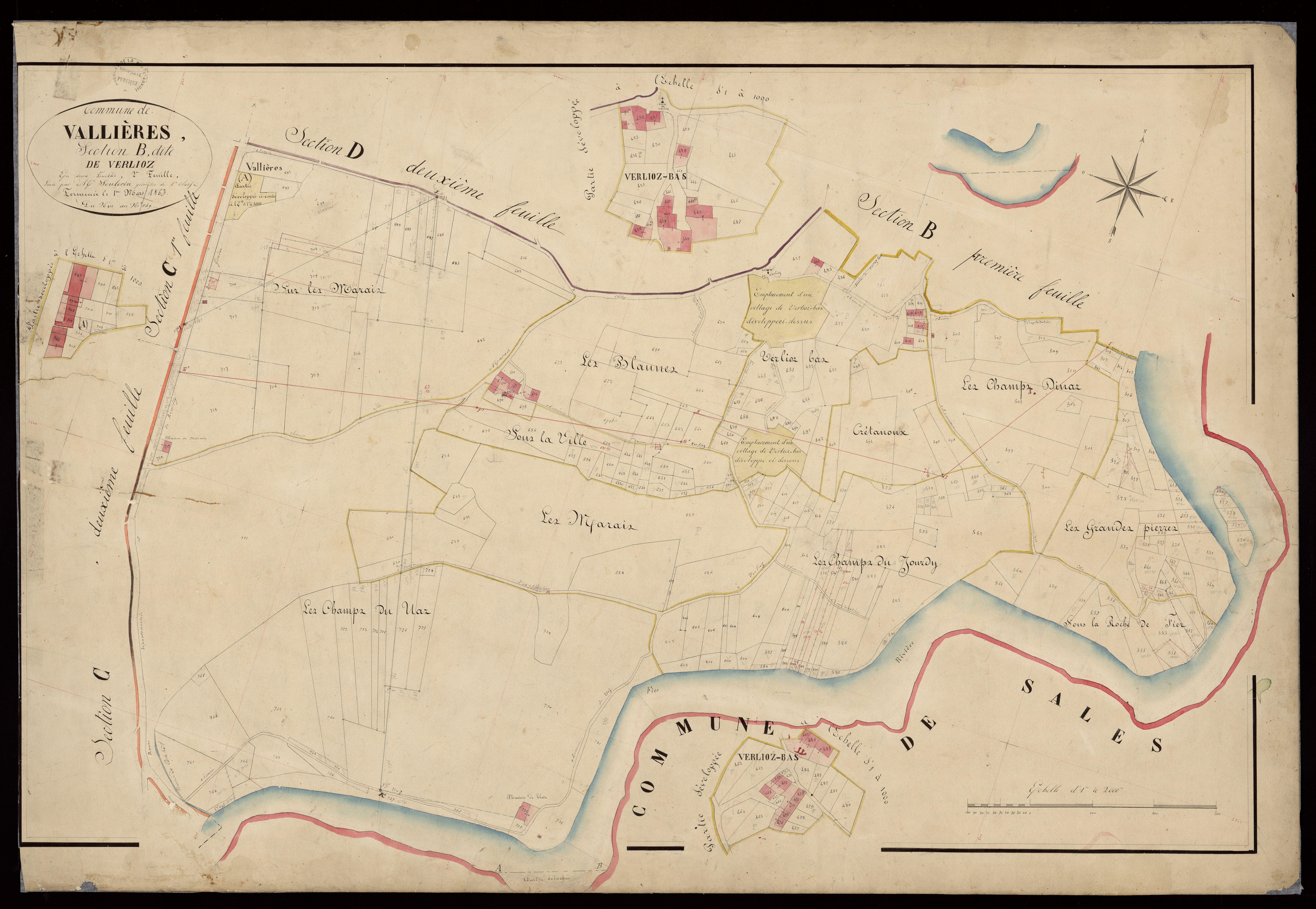 Section C : Vallières - 1863