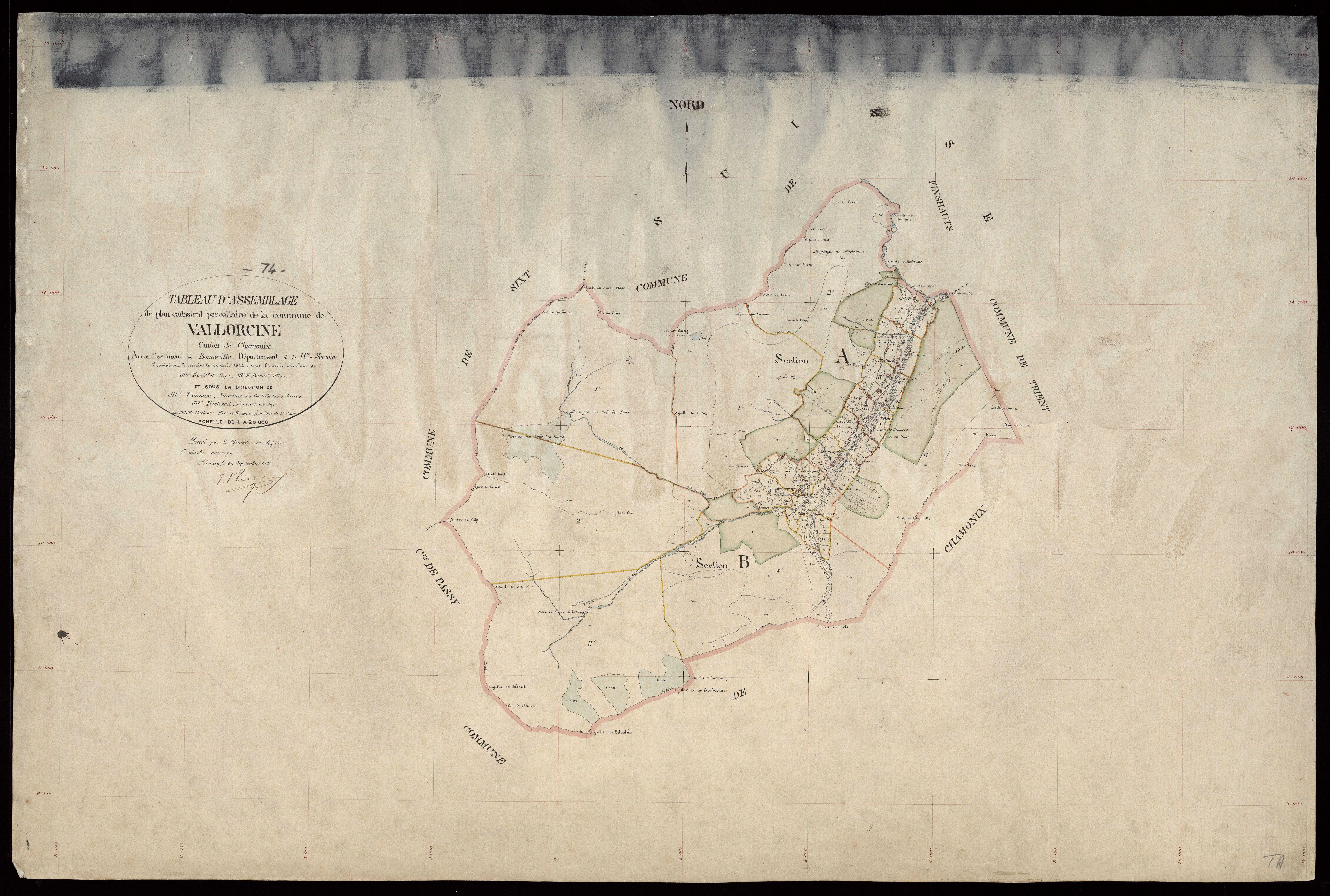 Plan parcellaire - 1922
