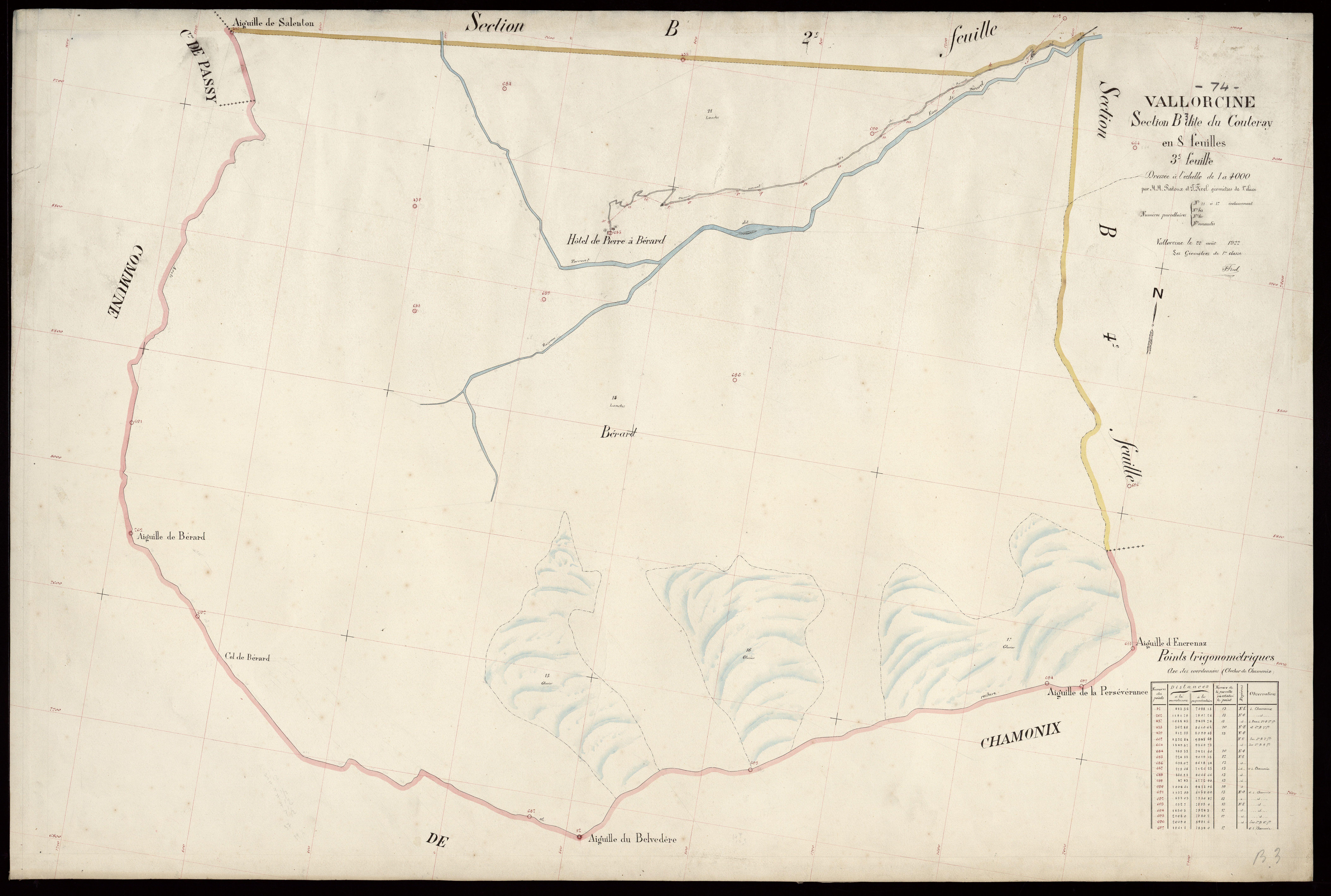 3 P 3 8964 - Feuille n° 4, parcelles n° 18 à 49 - 22 août 1922
