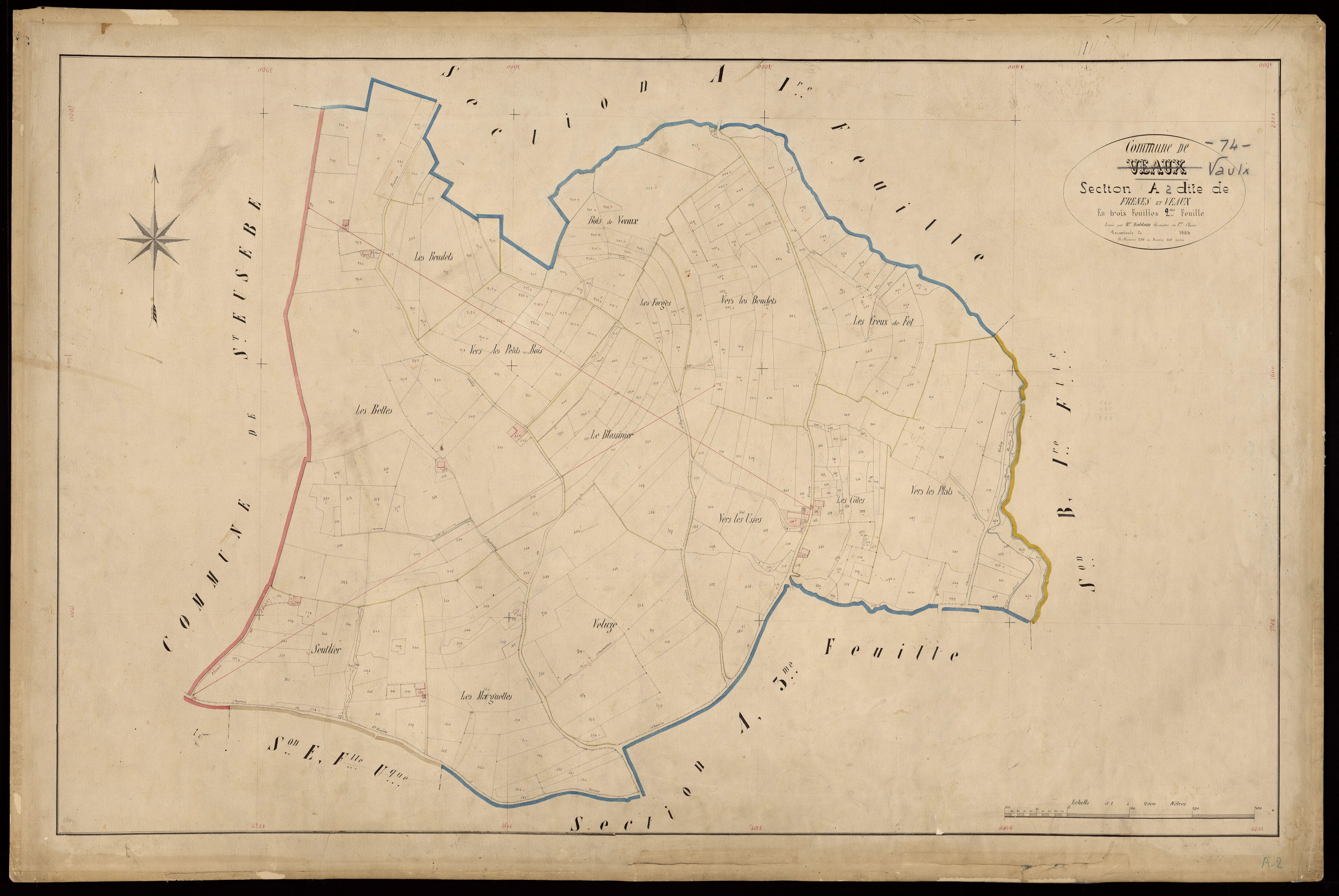 3 P 3 8991 - Feuille n° 3, parcelles n° 561 à 908 - 6 février 1905