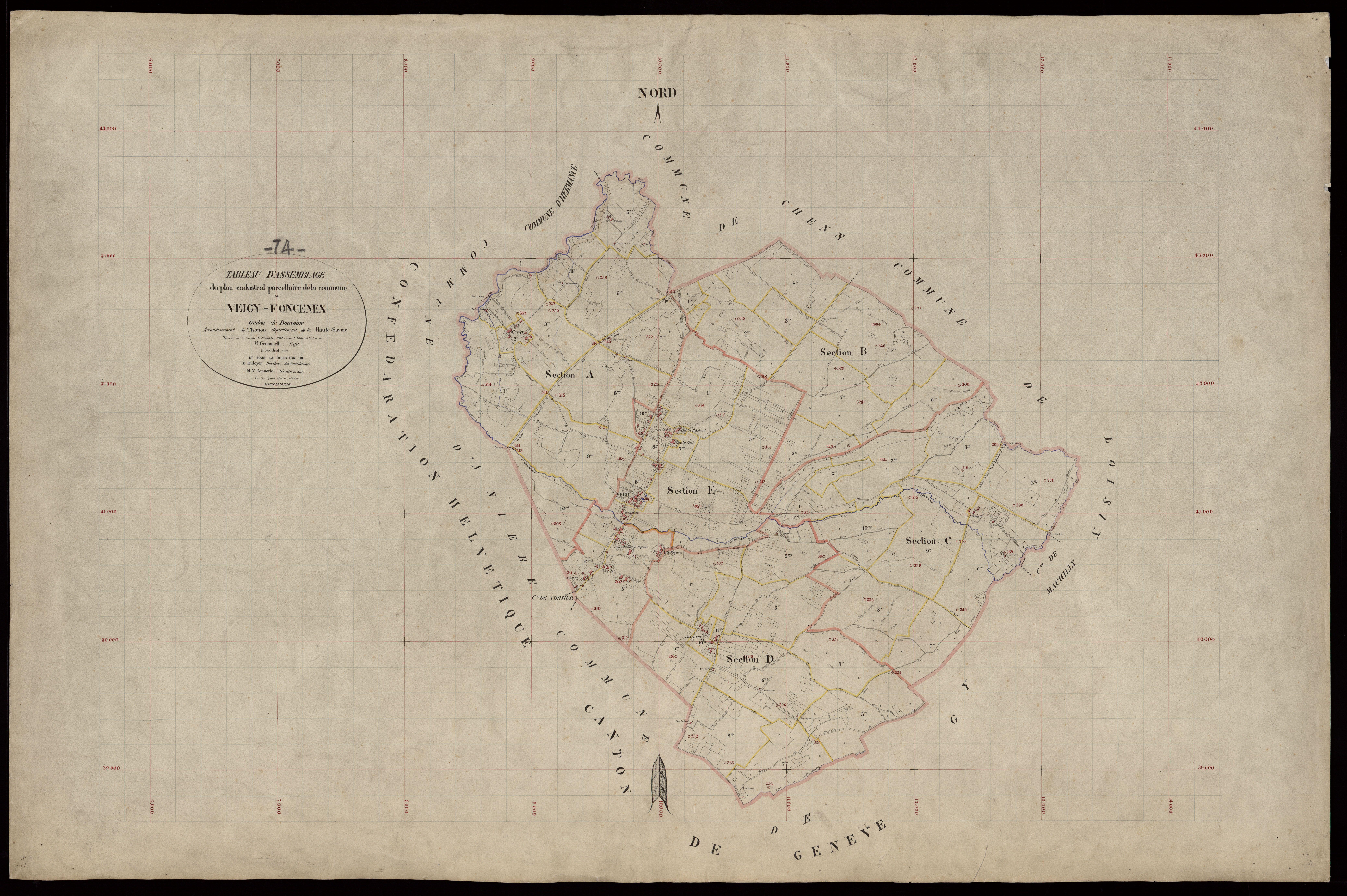 Plan parcellaire - 1884