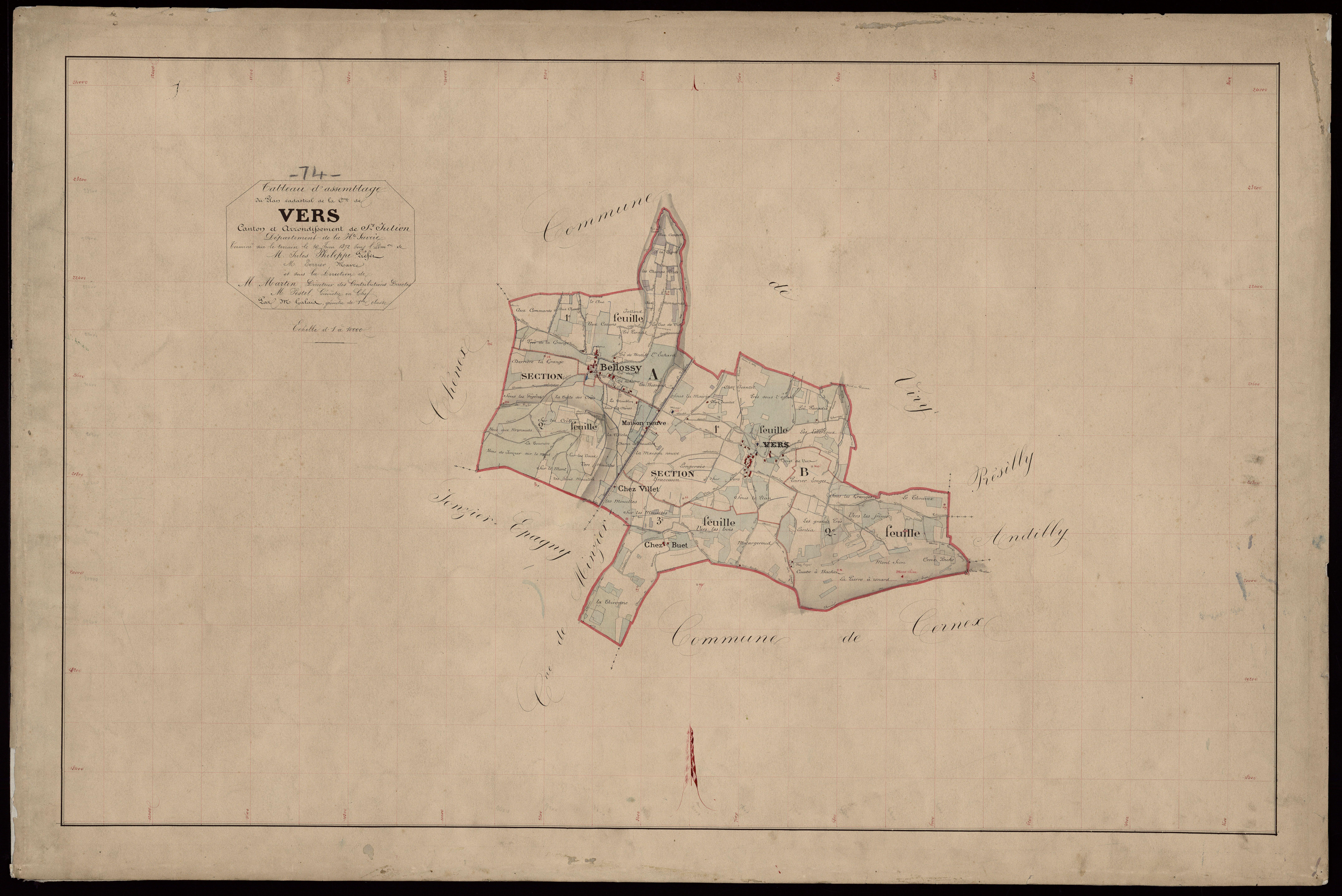 Plan parcellaire - 1872