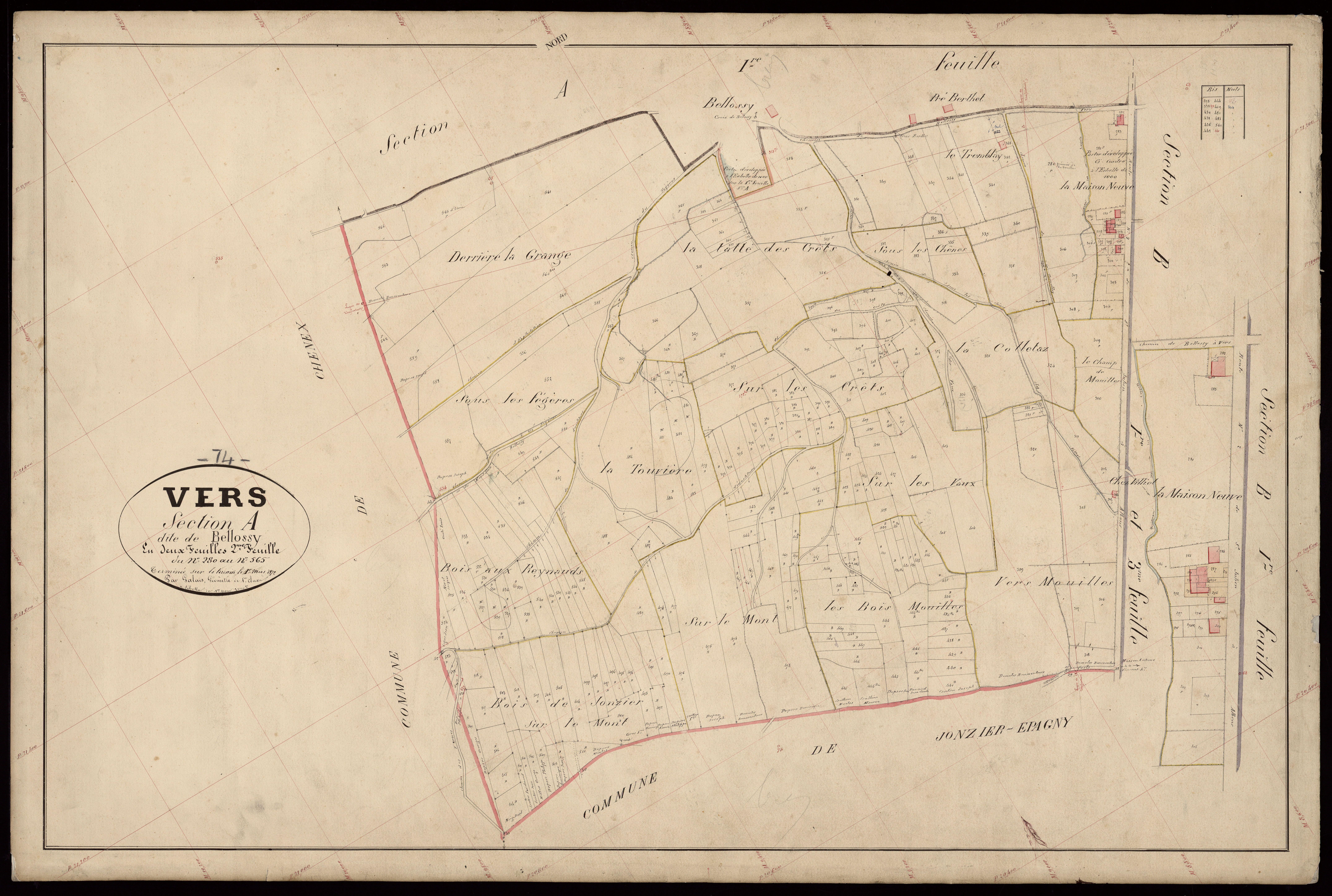 Section B : Vers - 1872