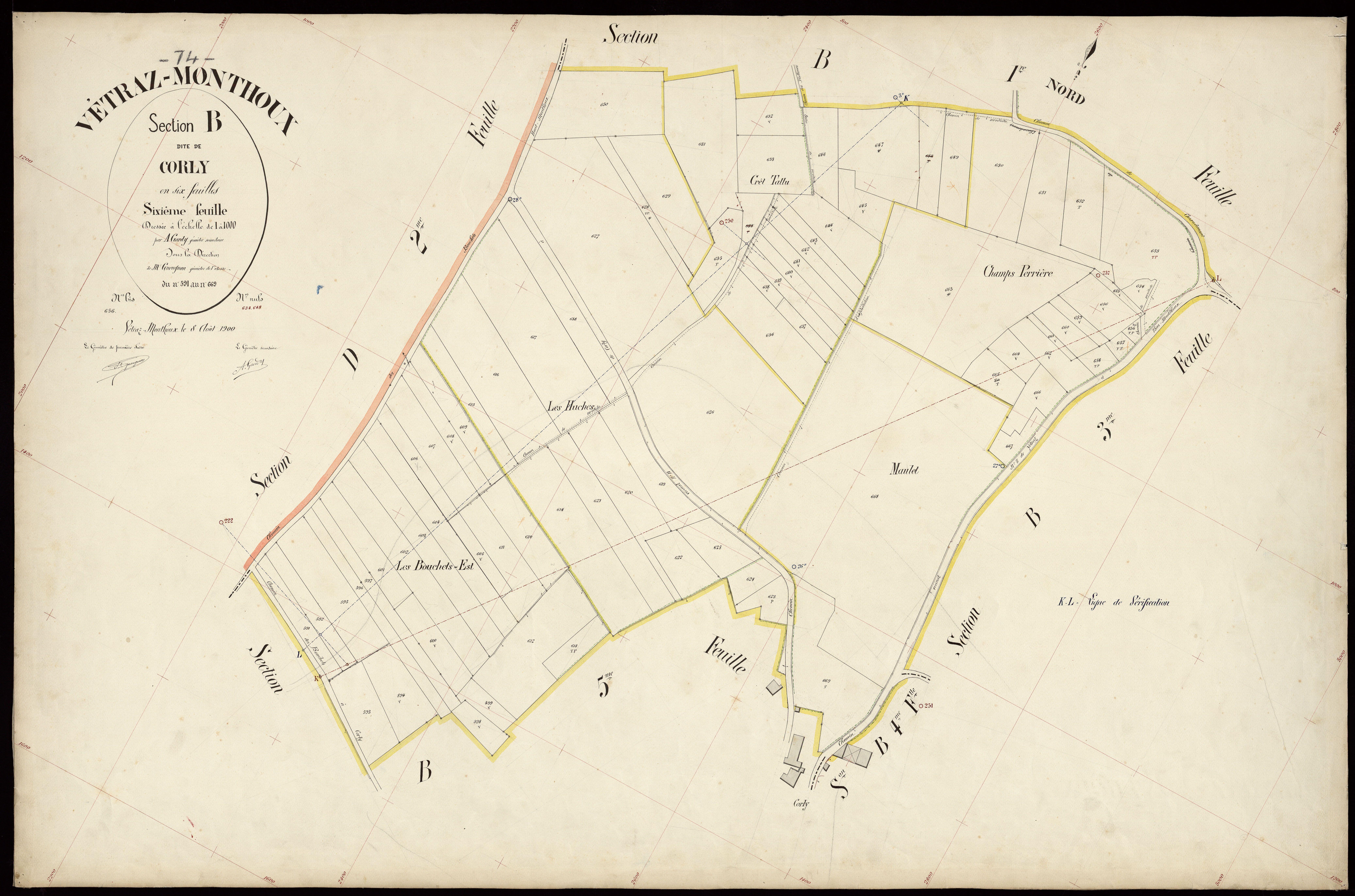 Section C : Chef-lieu - 1900