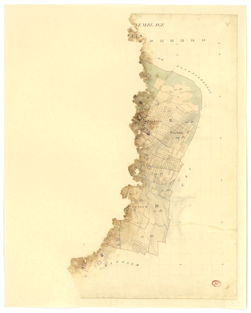 Tableau d'assemblage, 7 sections