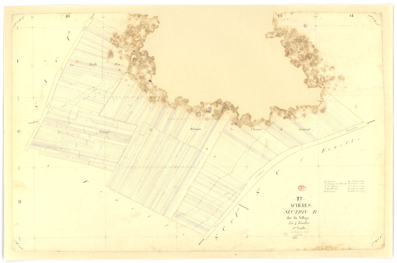 Section B dite du Village, en 4 feuilles, 2eme feuille