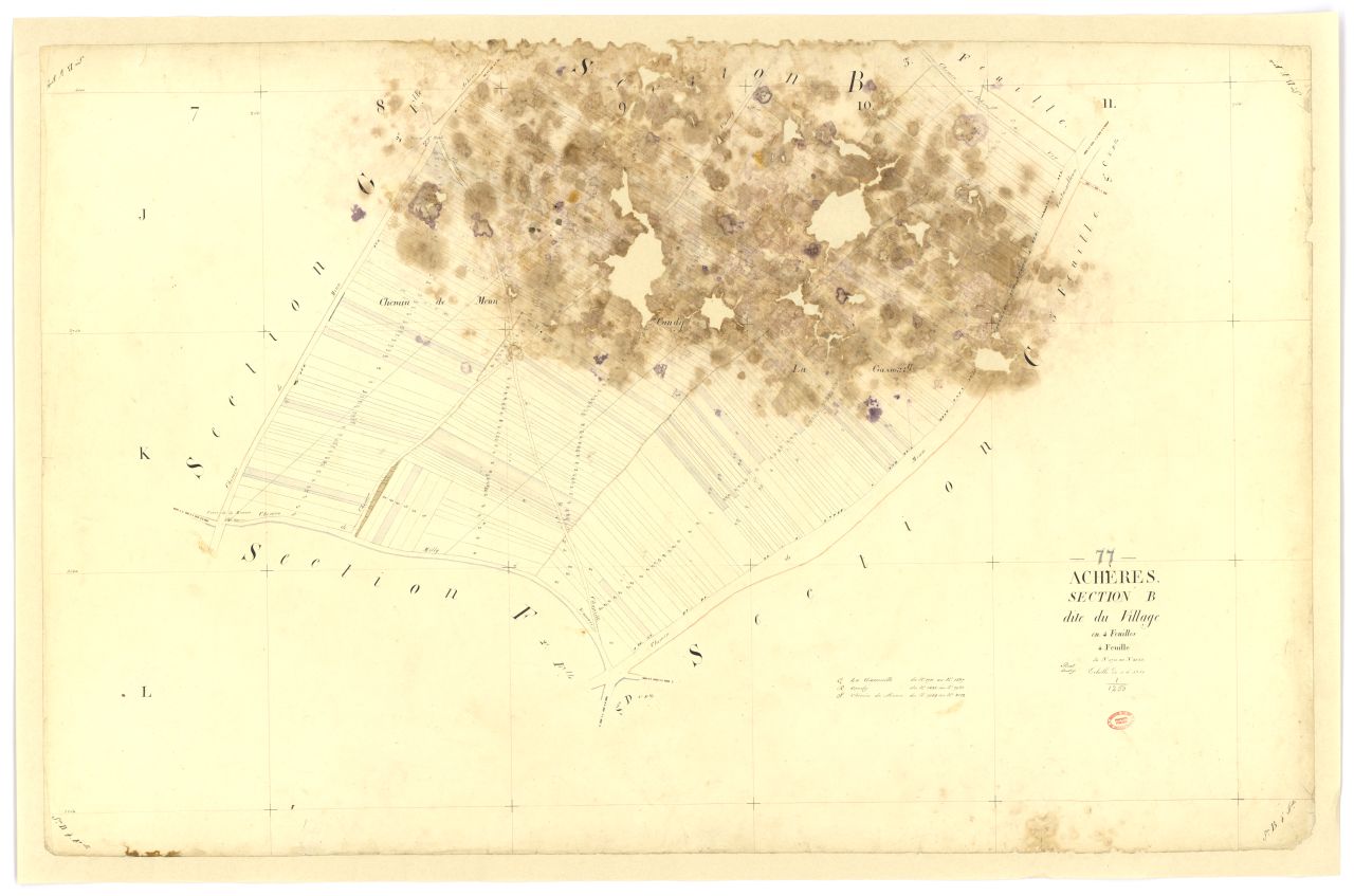 Section B dite du Village, en 4 feuilles, 4eme feuille