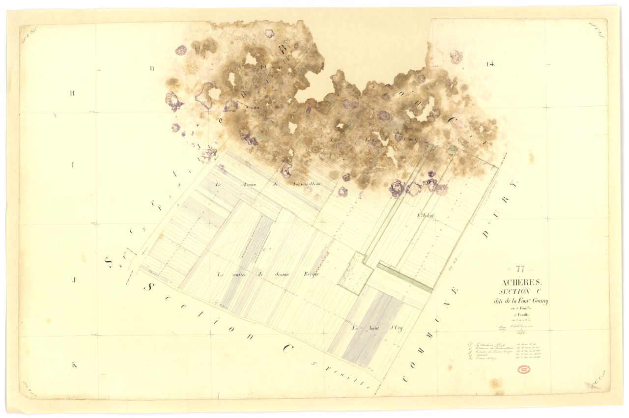 Section C dite de la Fontaine-Gonny, en 3 feuilles, 2eme feuille
