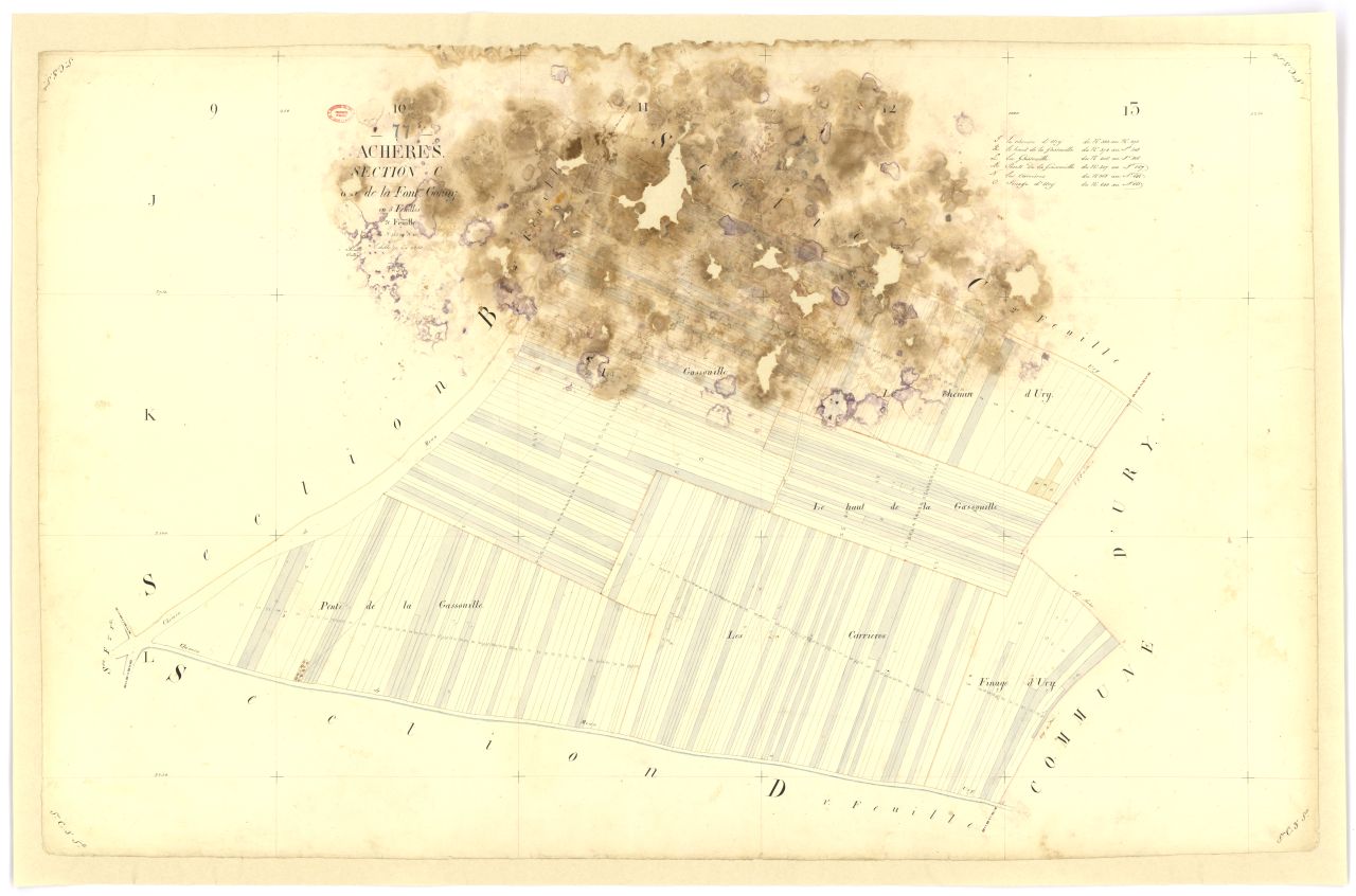 Section C dite de la Fontaine-Gonny, en 3 feuilles, 3eme feuille